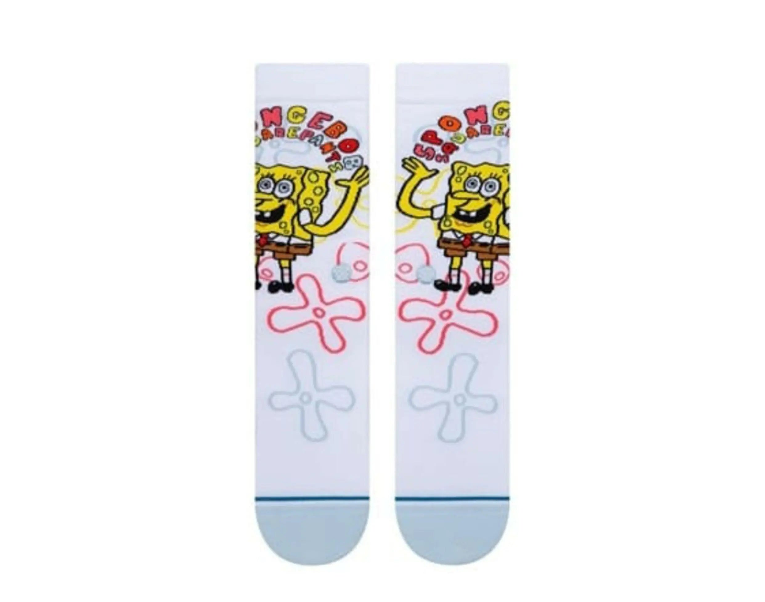 Stance x Sponge Bob Imagination Bob Crew Socks White