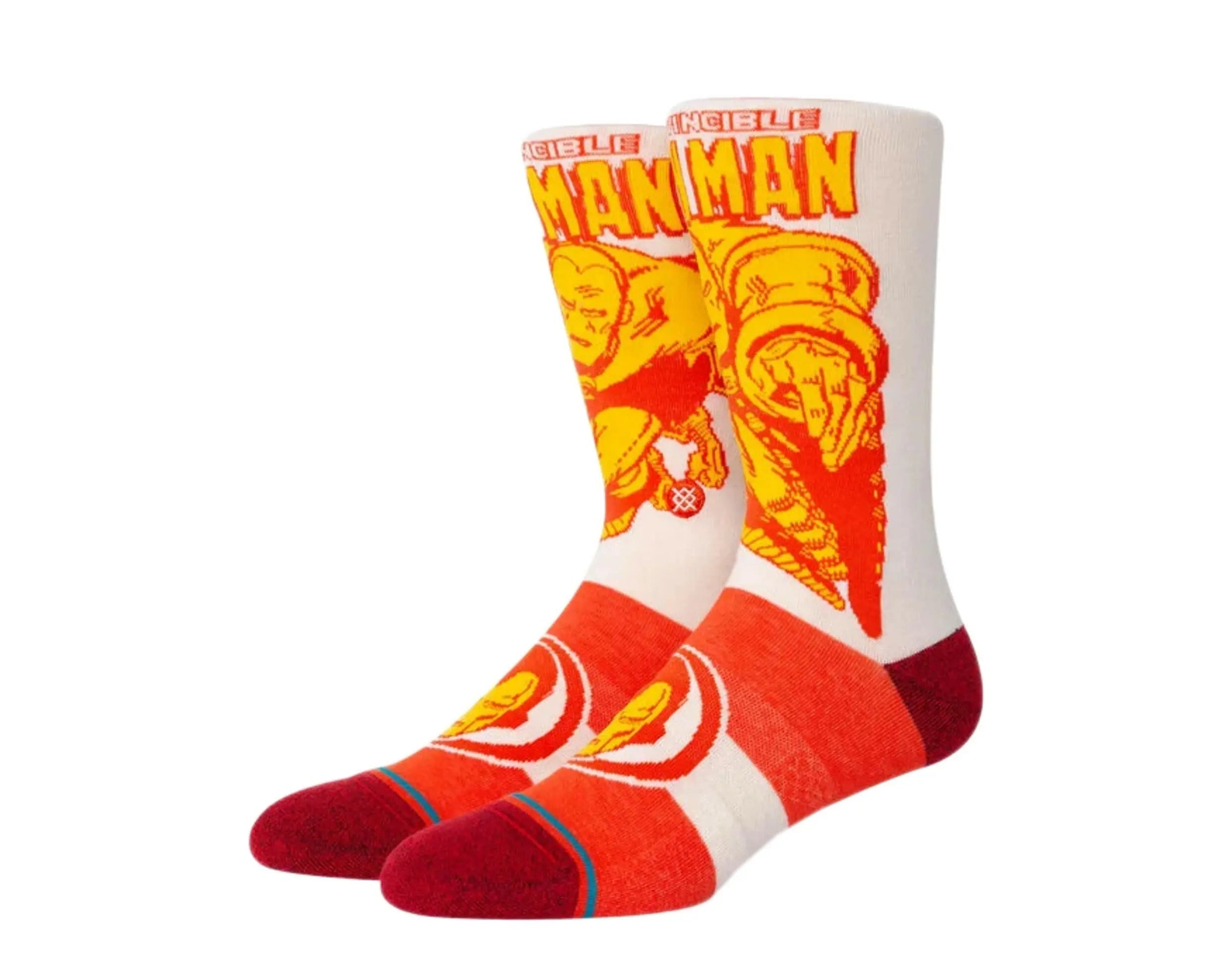 Stance Marvel Iron Man Marquee Men's Crew Socks — Red