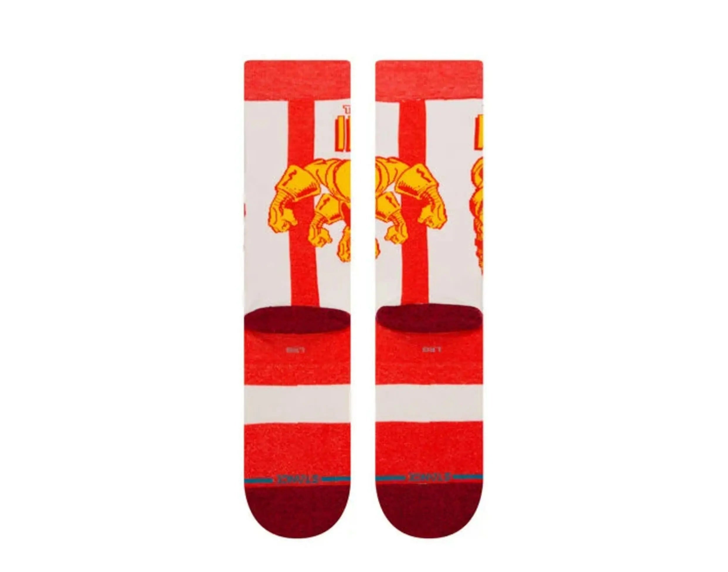 Stance Marvel Iron Men's Marquee Crew Socks Red