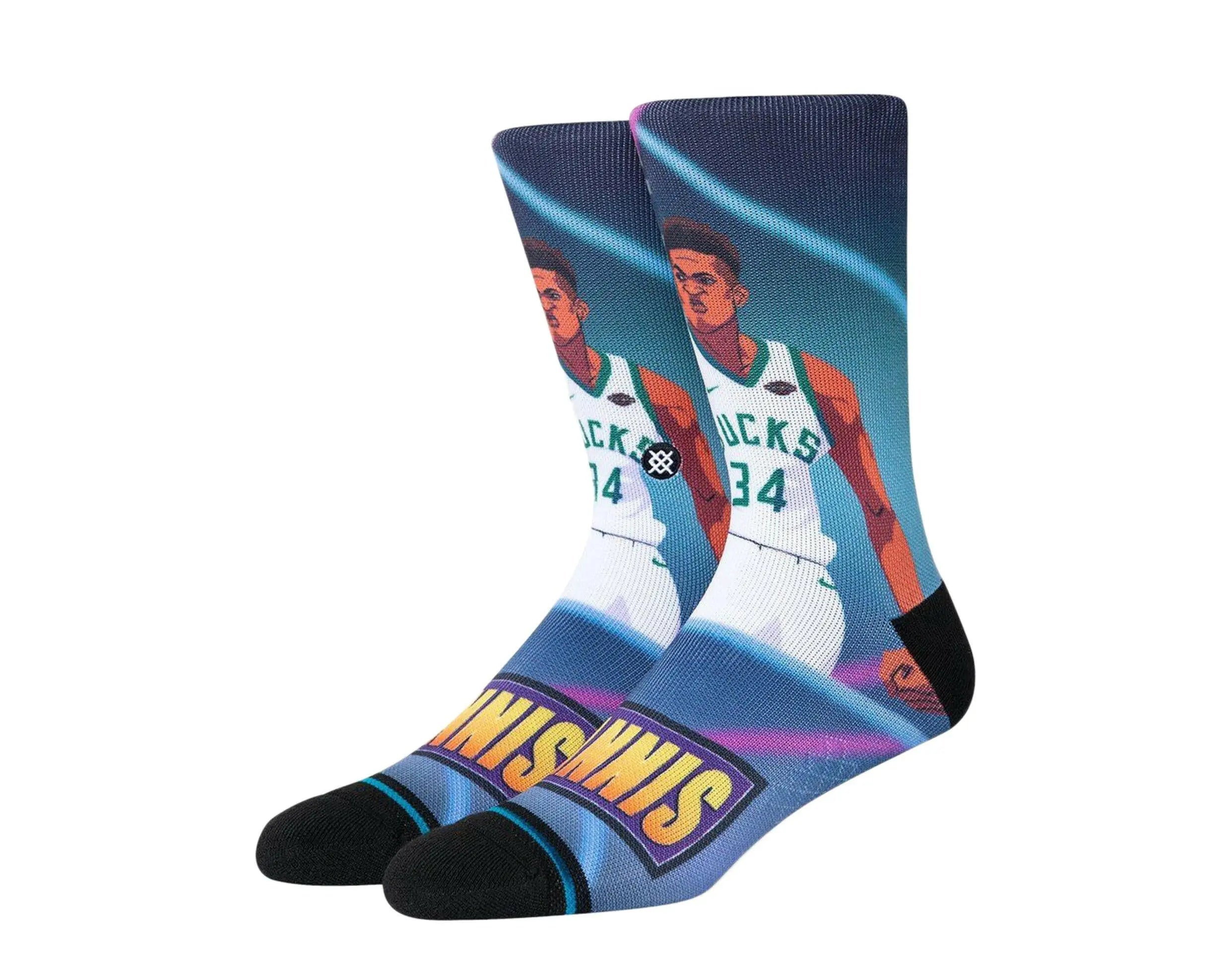 Stance Giannis Fast Break Men's Crew Socks — Multi-Color