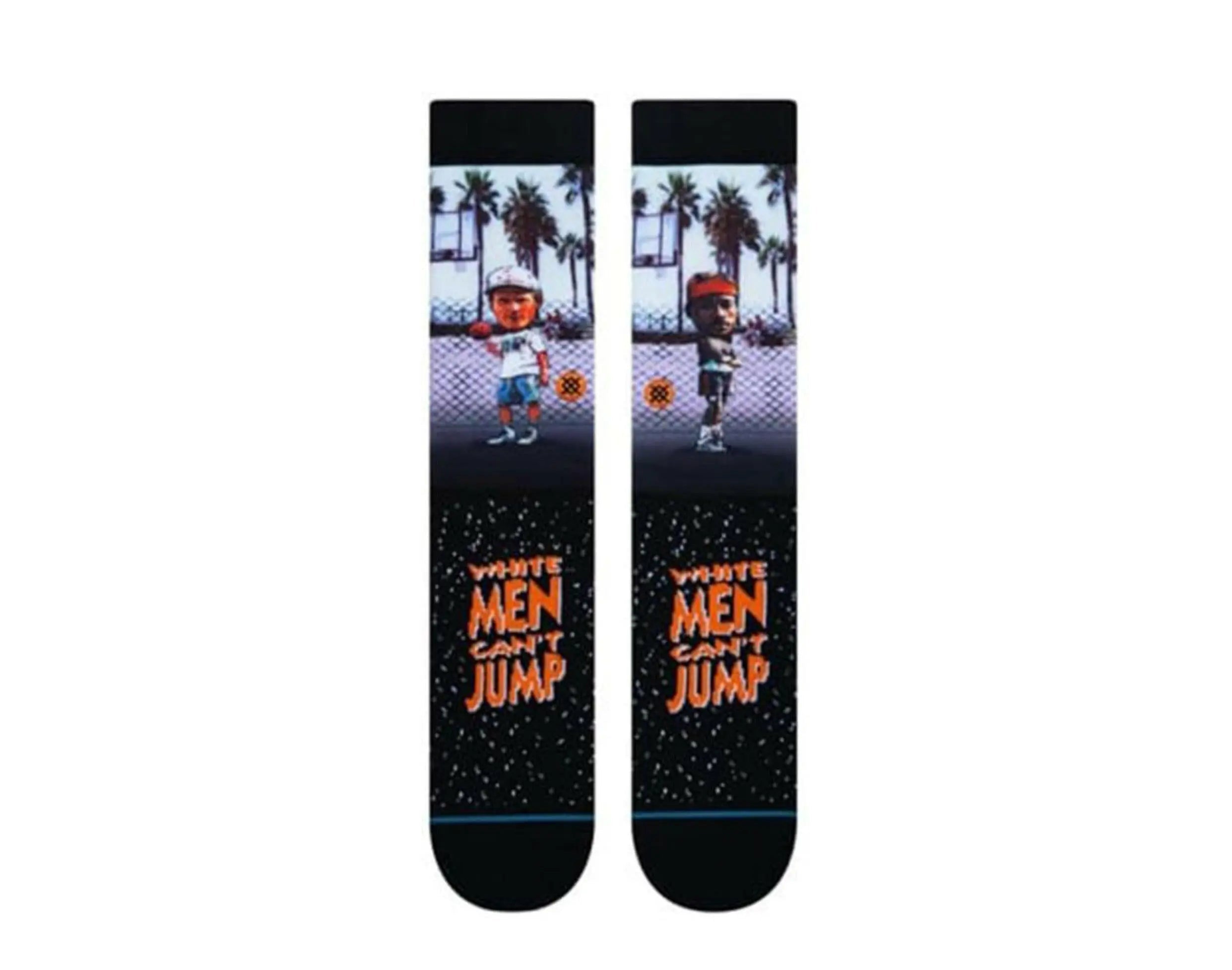 Stance x White Men Can't Jump - Sid And Billy Crew Socks Black
