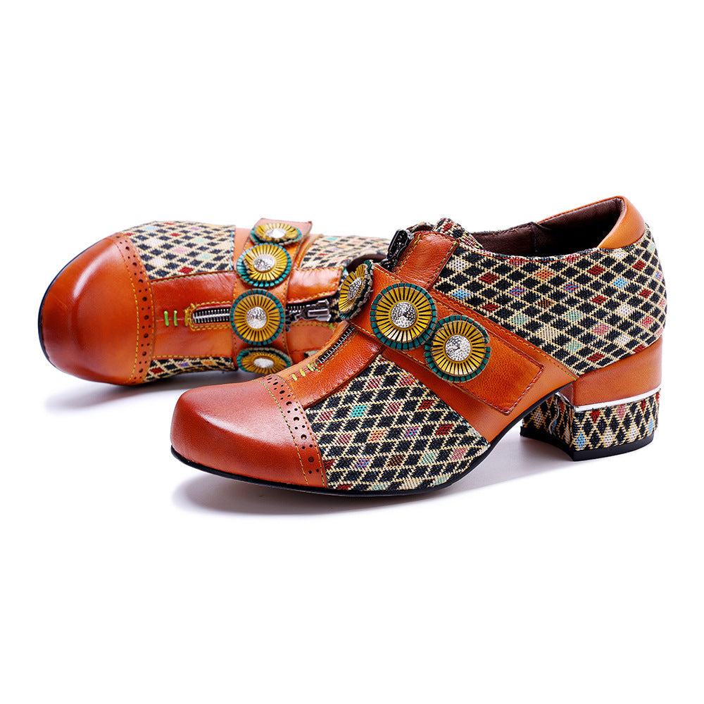 Colorstepshoes Vintage Handmade Color-Block Shoes