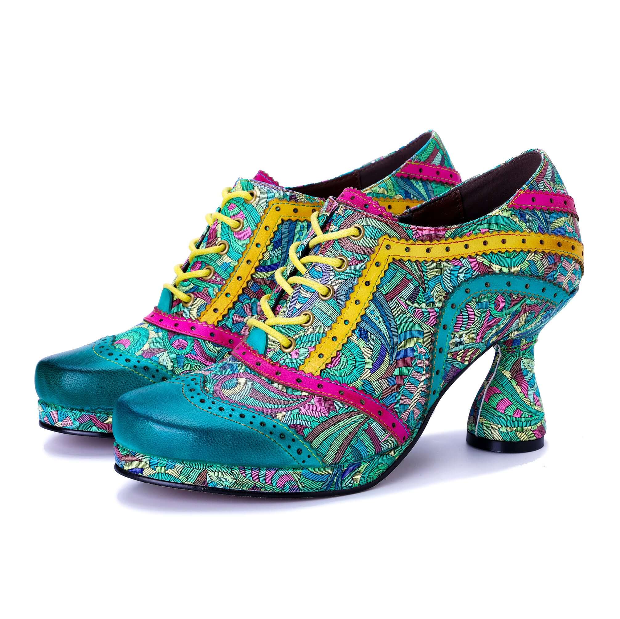 Colorstepshoes Vintage Viva Color Carnival Pumps