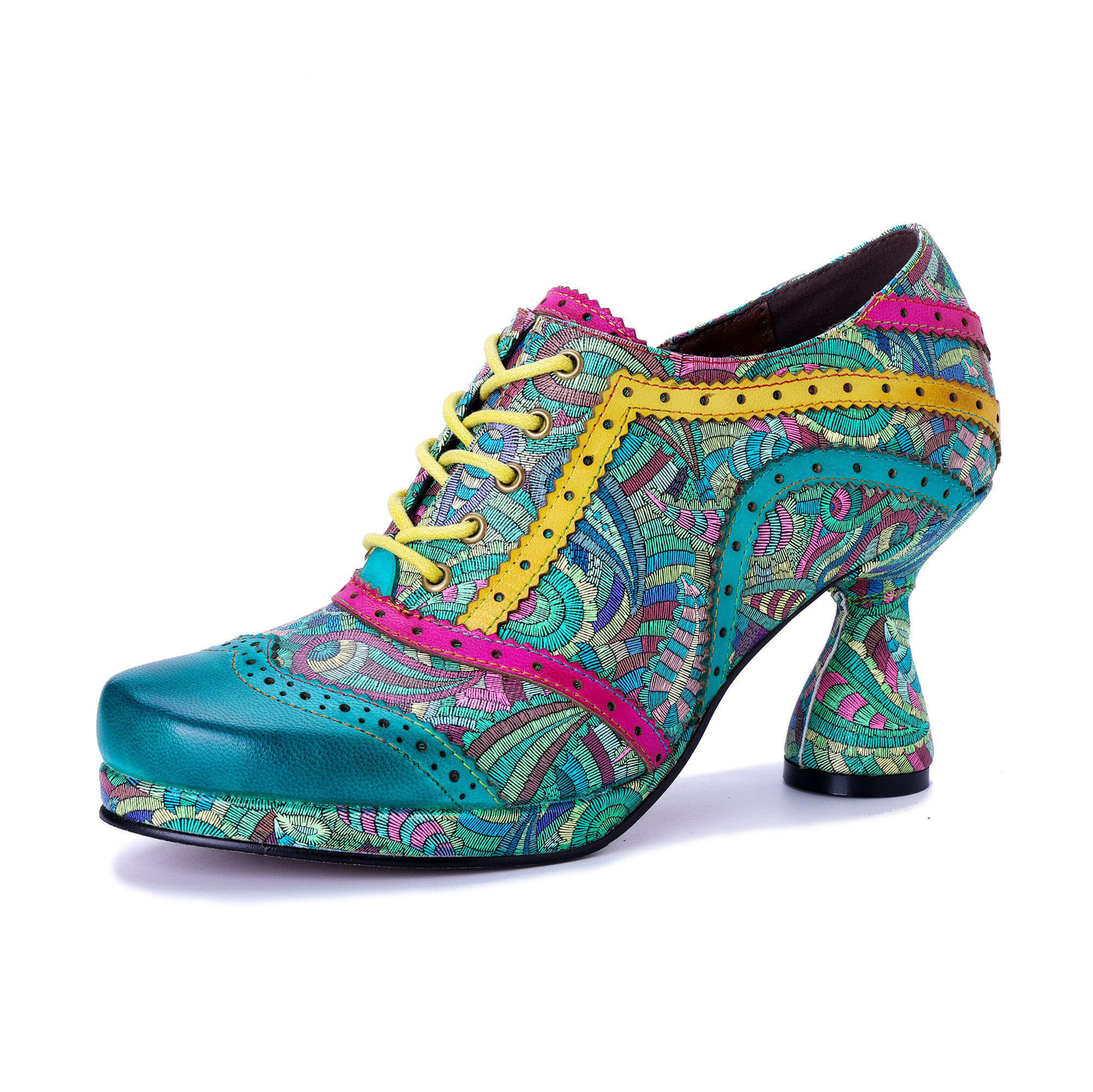 Colorstepshoes Vintage Viva Color Carnival Pumps