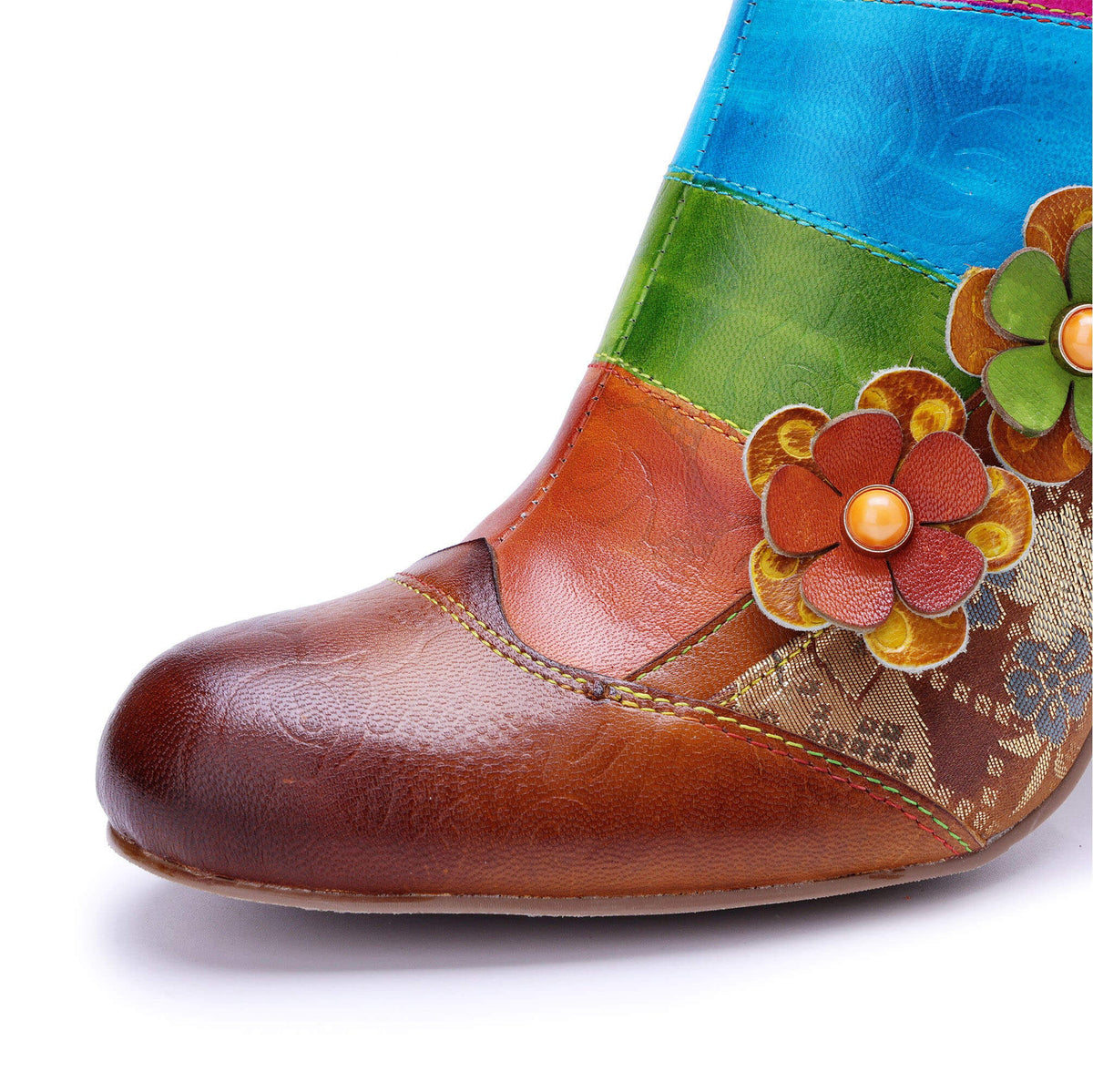 Colorstepshoes Rainbow Bloom Ankle Boots – product view 5