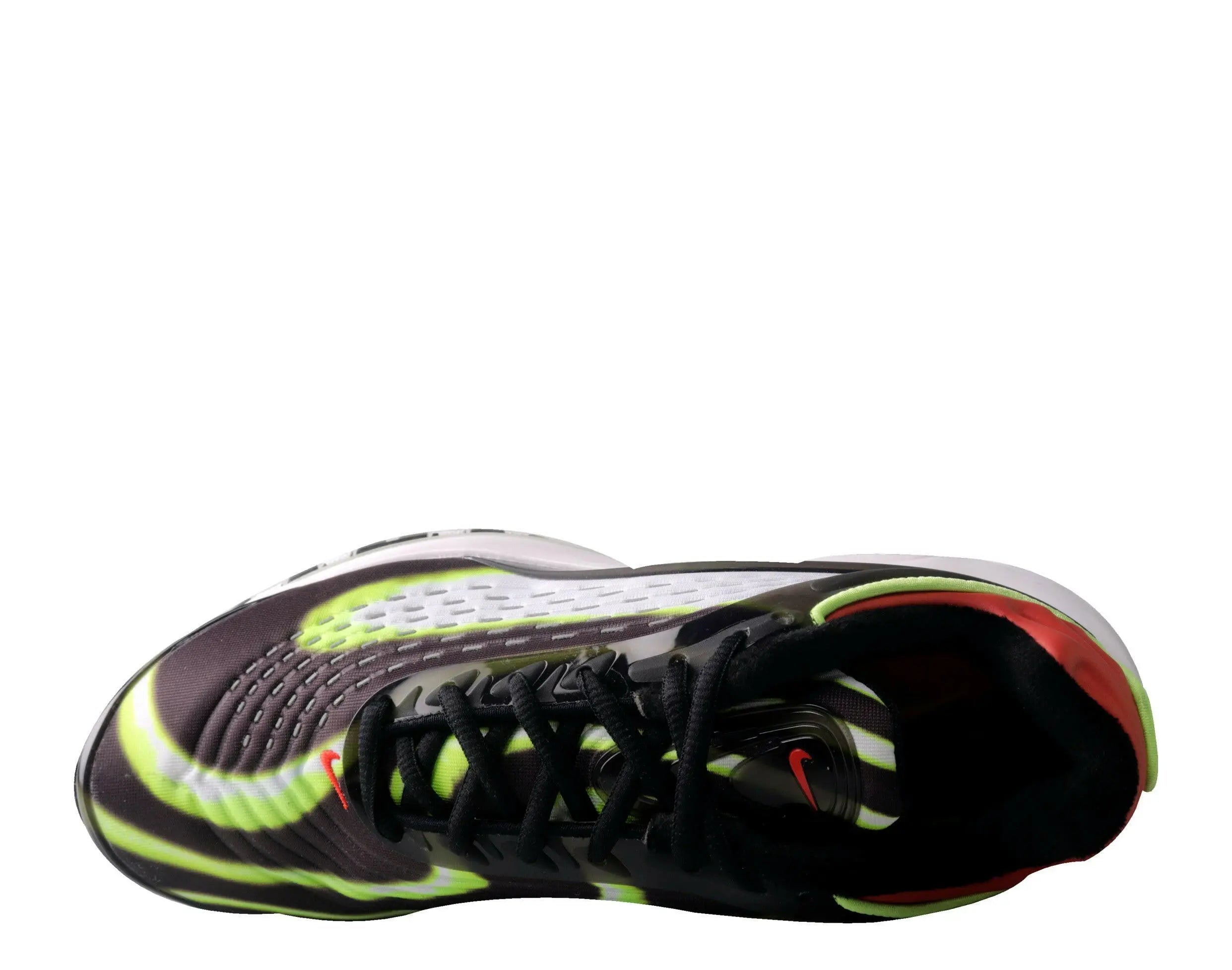 Nike Air Max Deluxe Men Running Sneakers Black/Volt-Habanero Red-White