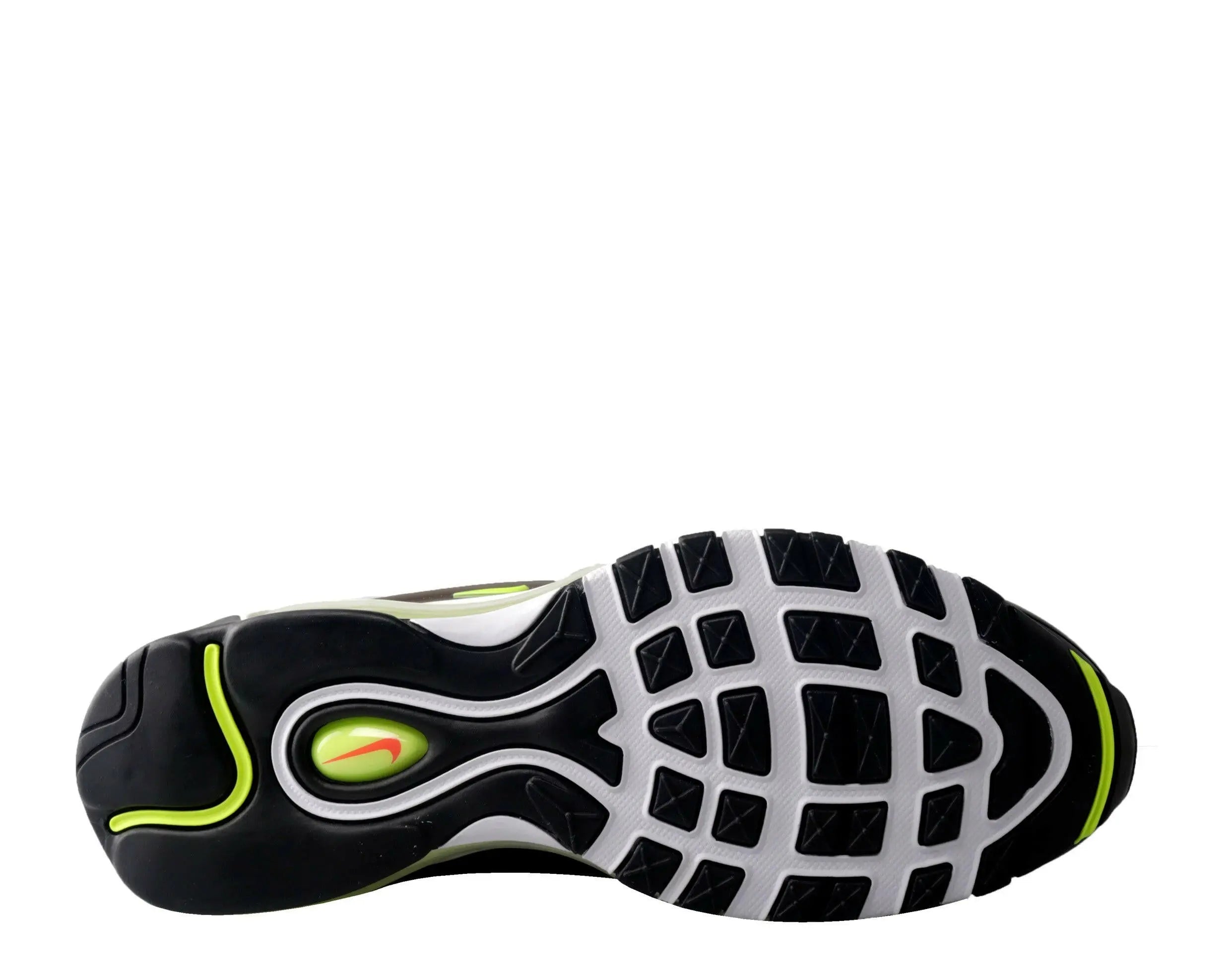Nike Air Max Deluxe Men Running Sneakers Black/Volt-Habanero Red-White