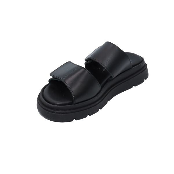 Eric Michael Aria Women’s Leather Dual-Strap Sandal