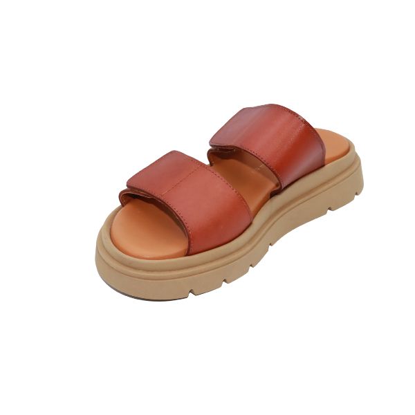 Eric Michael Aria Women’s Leather Dual-Strap Sandal