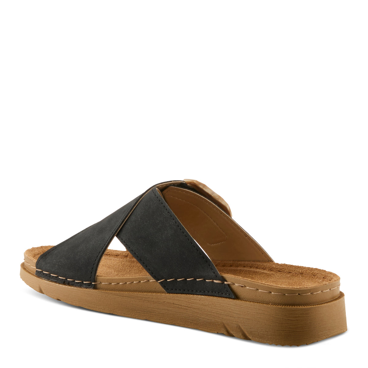 FLEXUS ASPA SLIDE SANDAL – Three-Quarter View