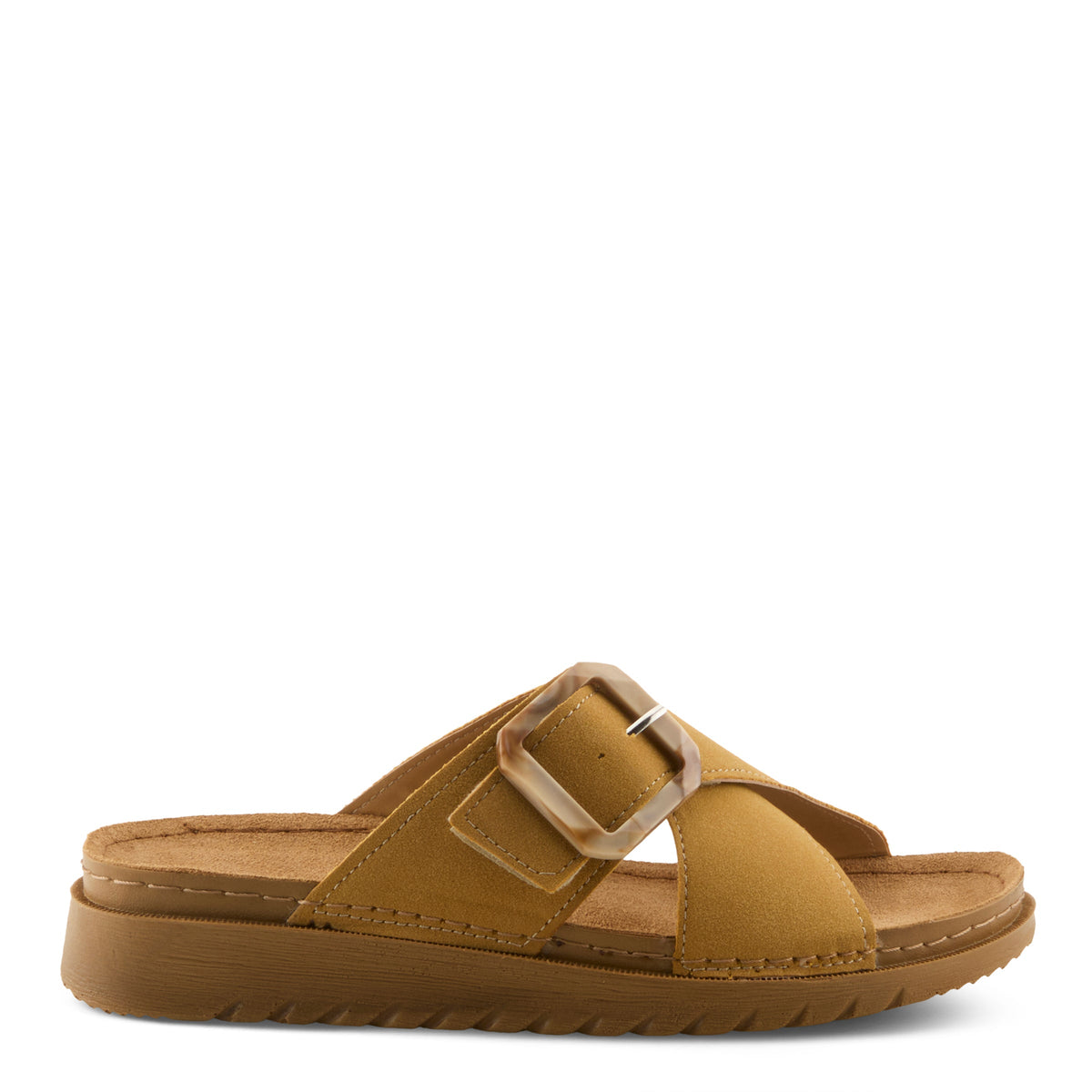 FLEXUS ASPA SLIDE SANDAL – Three-Quarter View