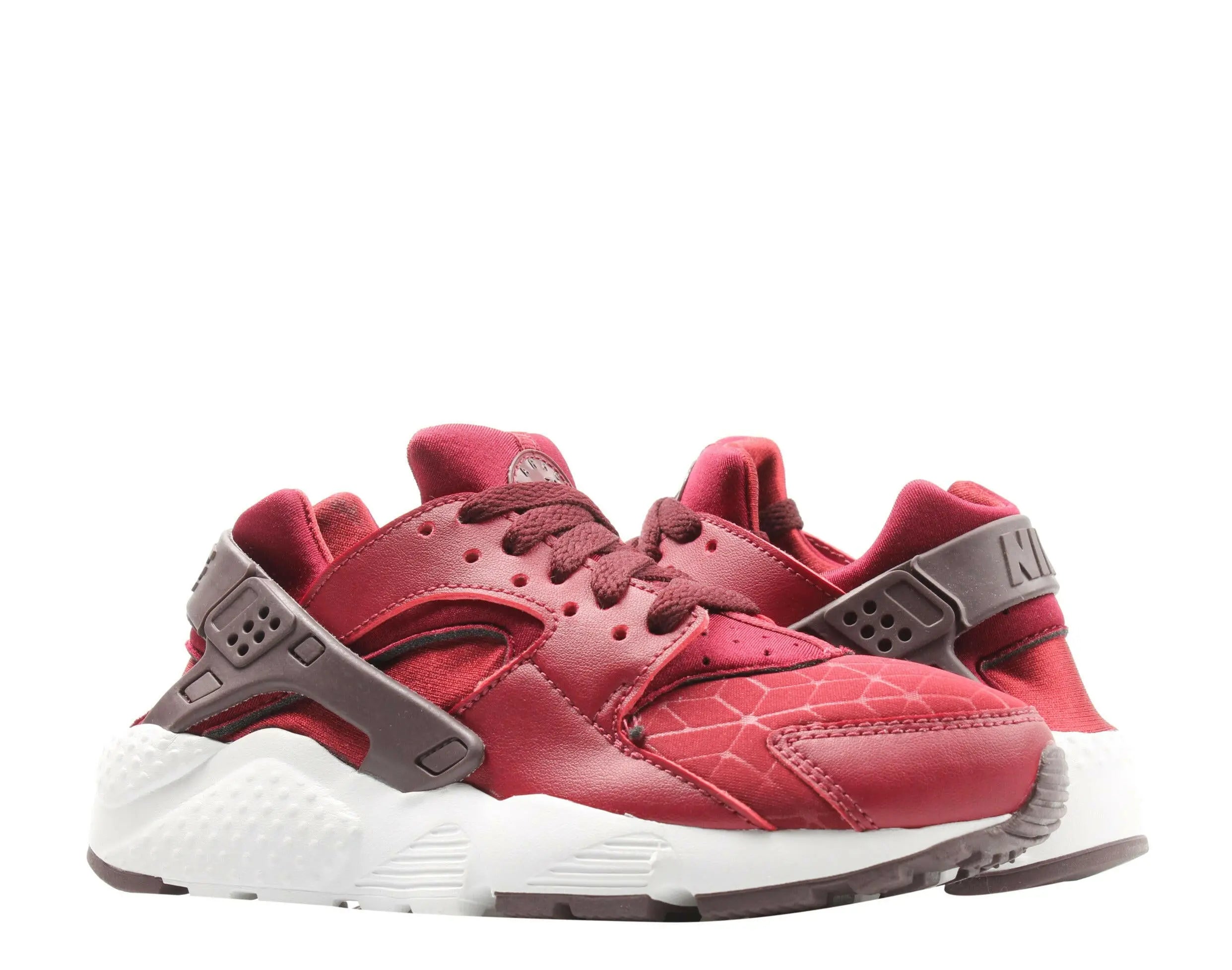 Nike Huarache Run TU Big Kids Running Shoes Team Red/Burgundy Crush