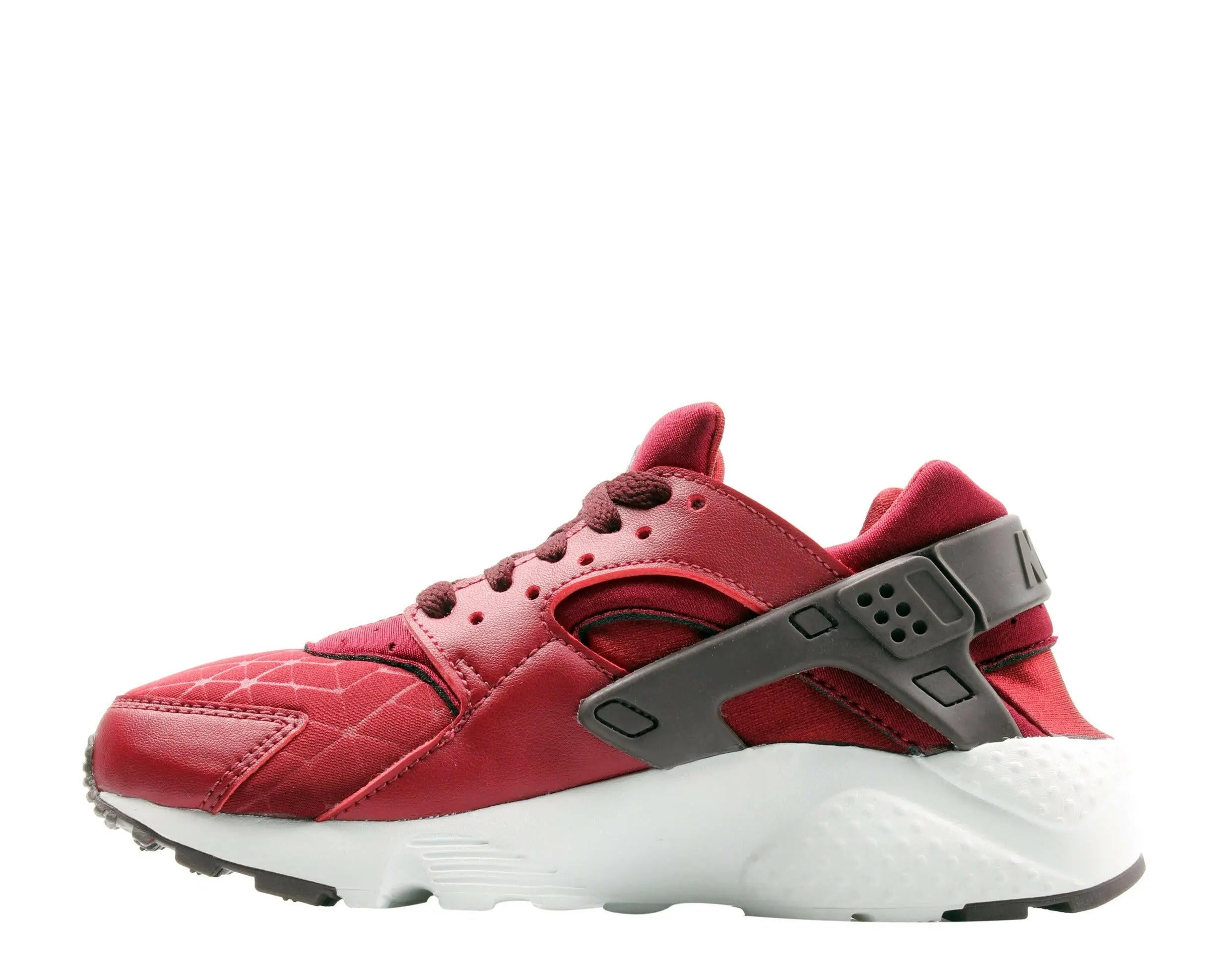 Nike Huarache Run TU Big Kids Running Shoes Team Red/Burgundy Crush