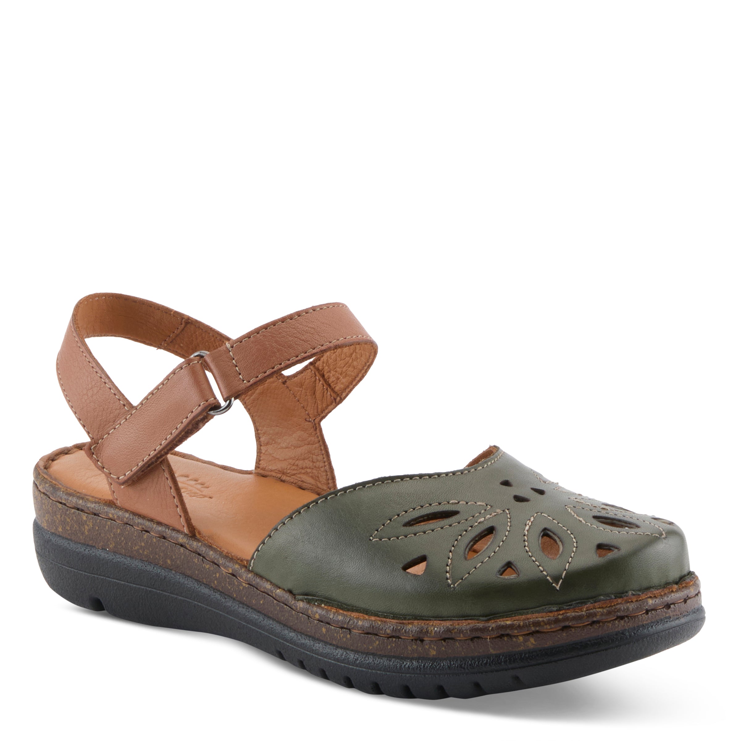 Spring Step SPRING STEP AZMIRA SHOES shoe in olive multi with comfortable everyday design