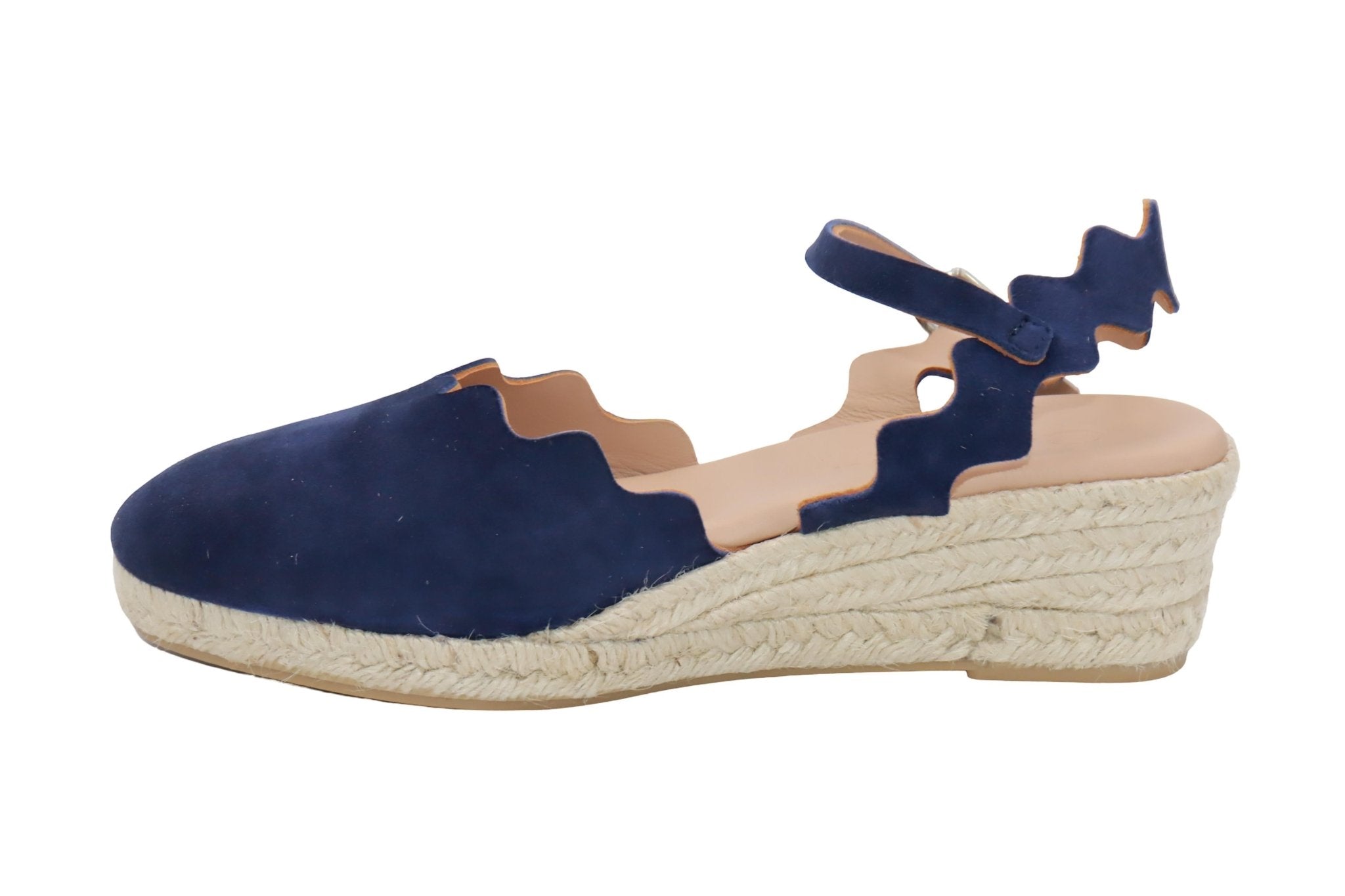 Eric Michael Abilene Spanish Suede Espadrille Wedge