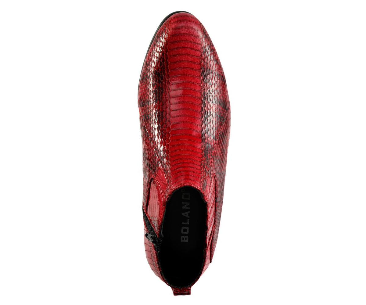 Bolano Men’s Adder Red – Detail Close-Up