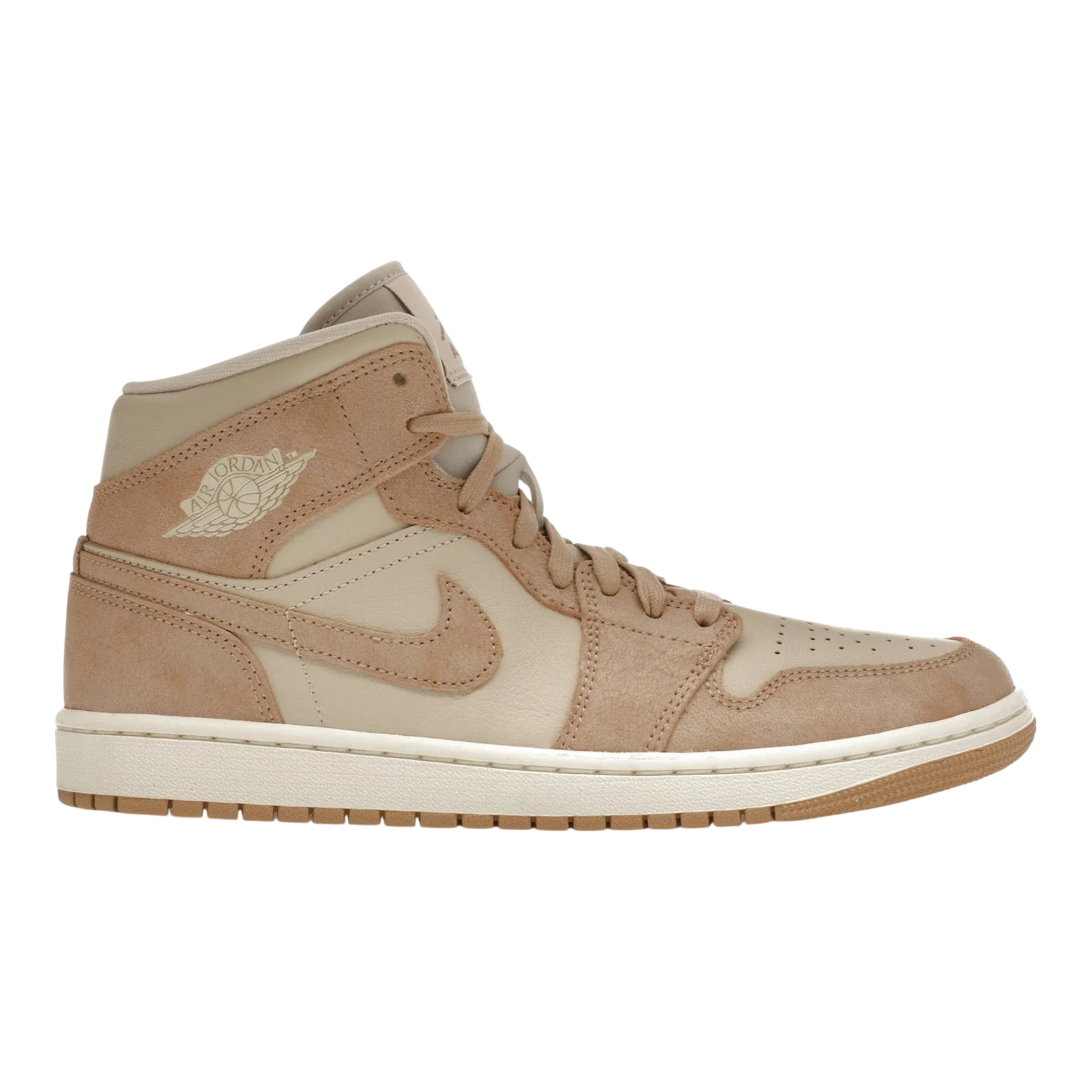 Nike Air Jordan 1 Mid SE Women's Sneakers — Legend Light Brown Suede Mid-Top