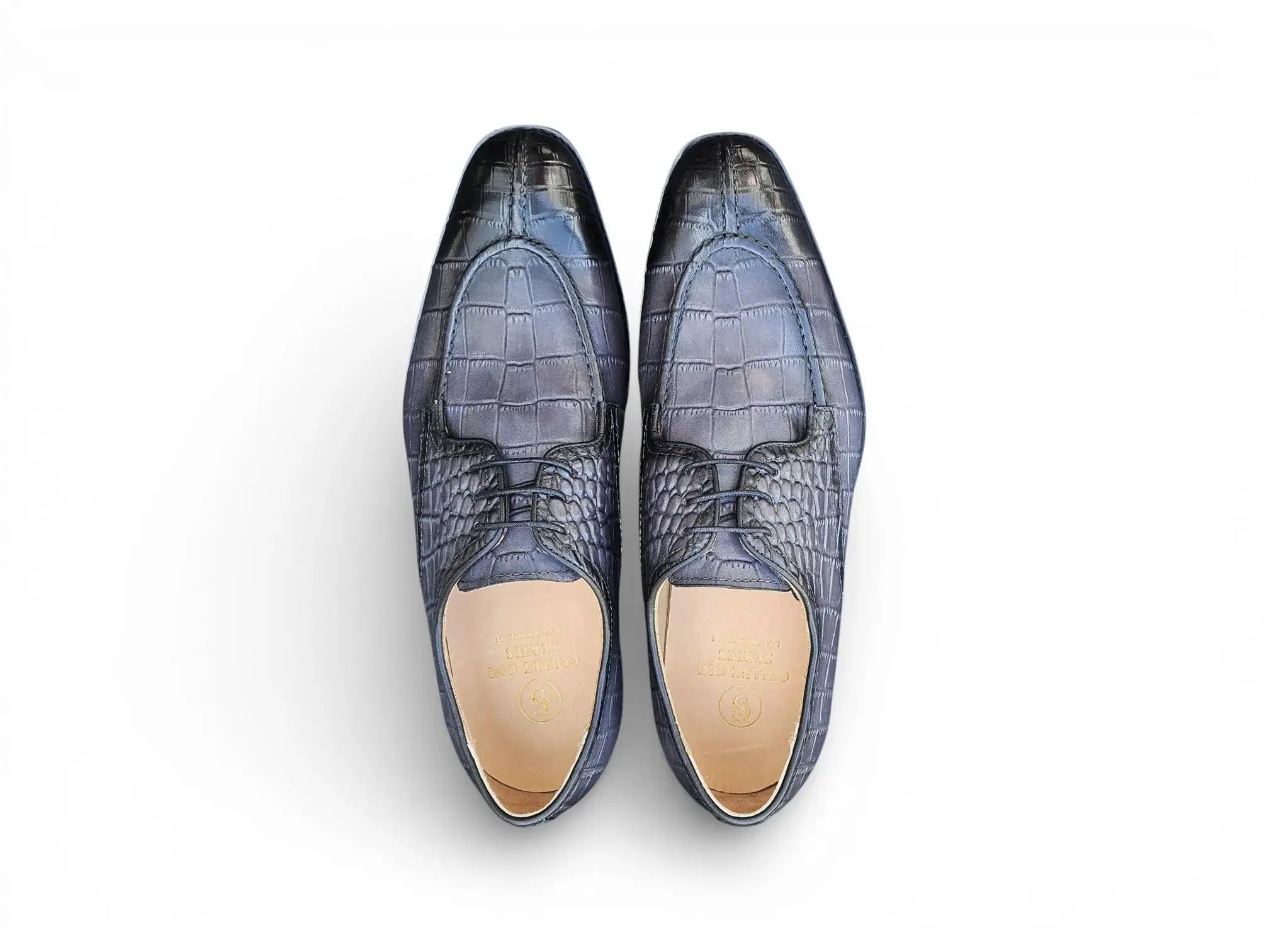 Allen II Embossed Split Toe Derby Carrucci Shoes Men's