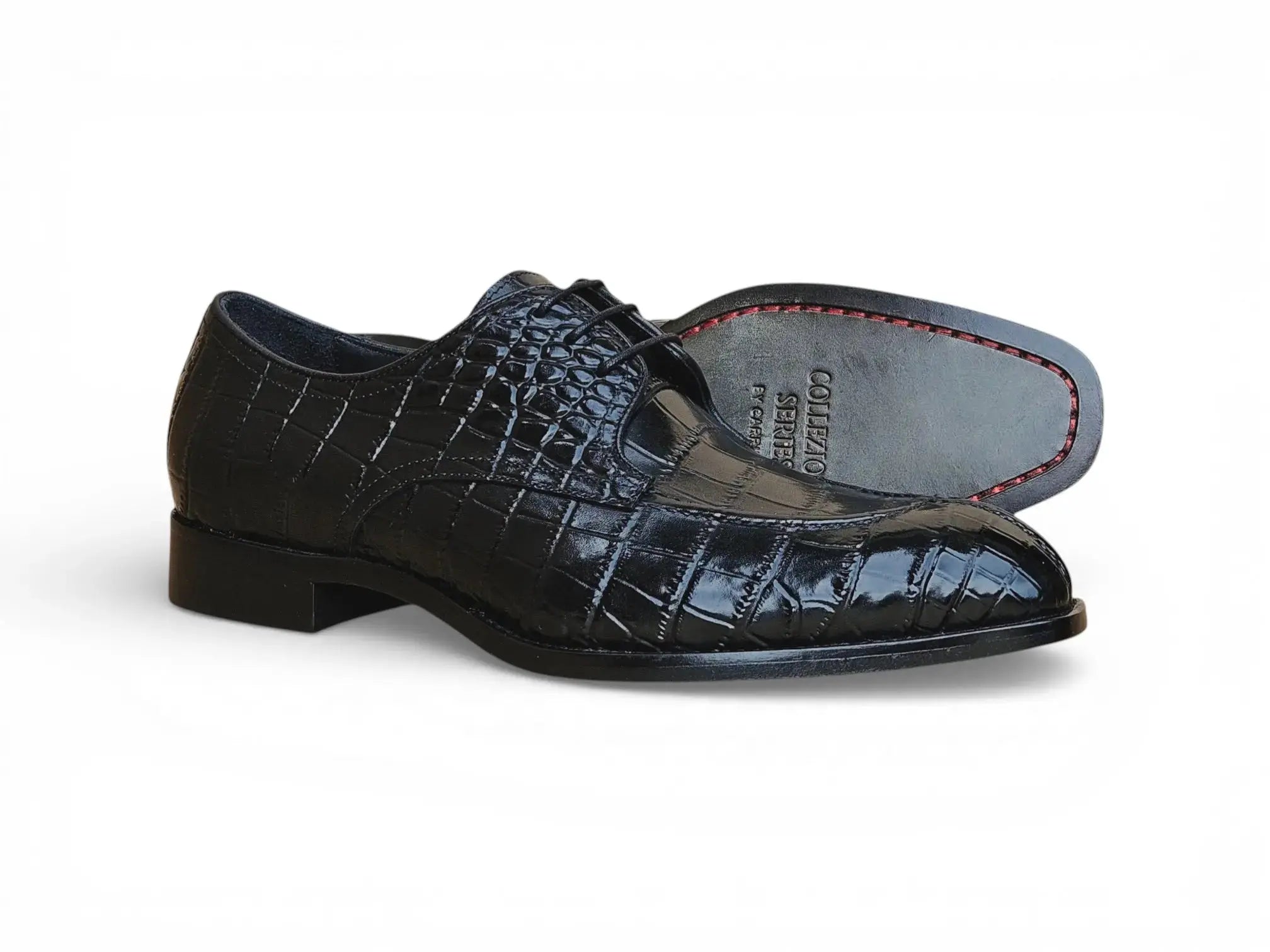 Allen II Embossed Split Toe Derby Carrucci Shoes Men's