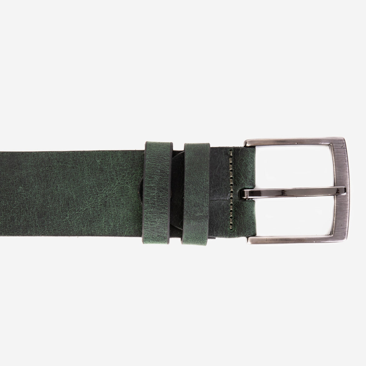 Vinci Leather The Prime Forest Green Leather Belt – product view 4