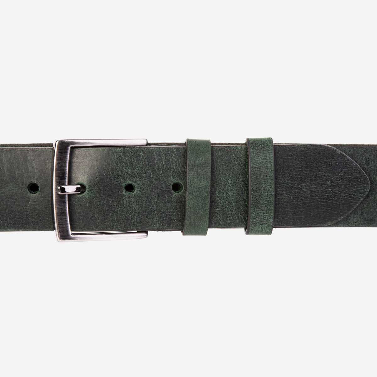 Vinci Leather The Prime Forest Green Leather Belt – product view 2