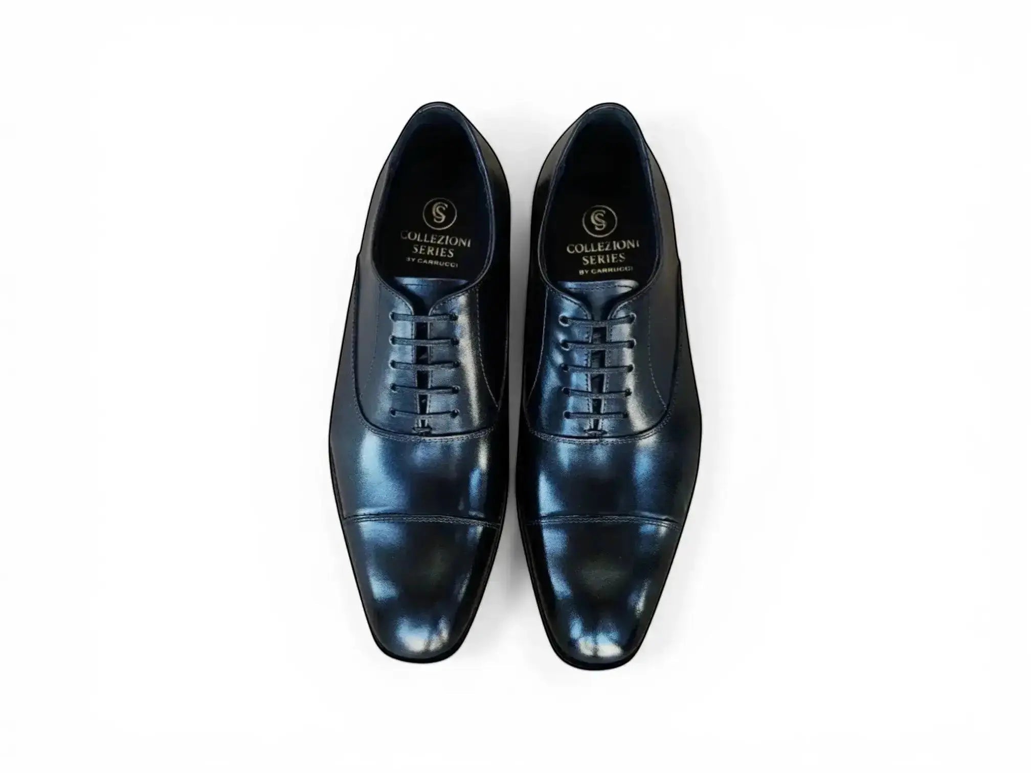 Avon Cap Toe Oxford in Leather Sole Carrucci Shoes Men's