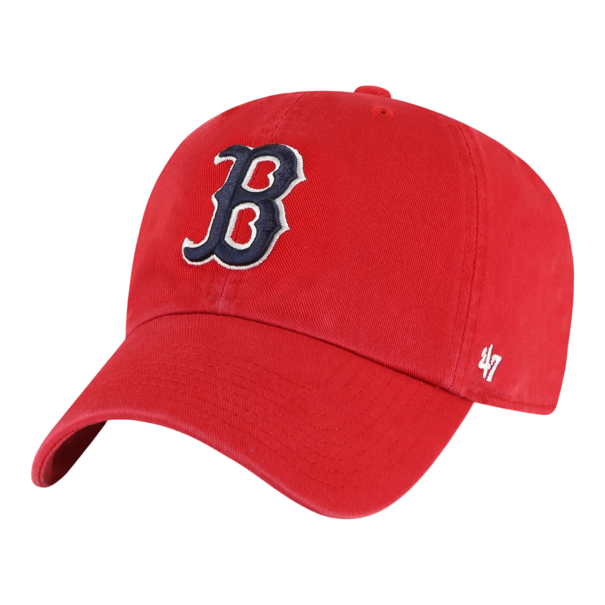 47 Brand Clean Up Boston Red Sox Strapback Hat — Red Adjustable Cap