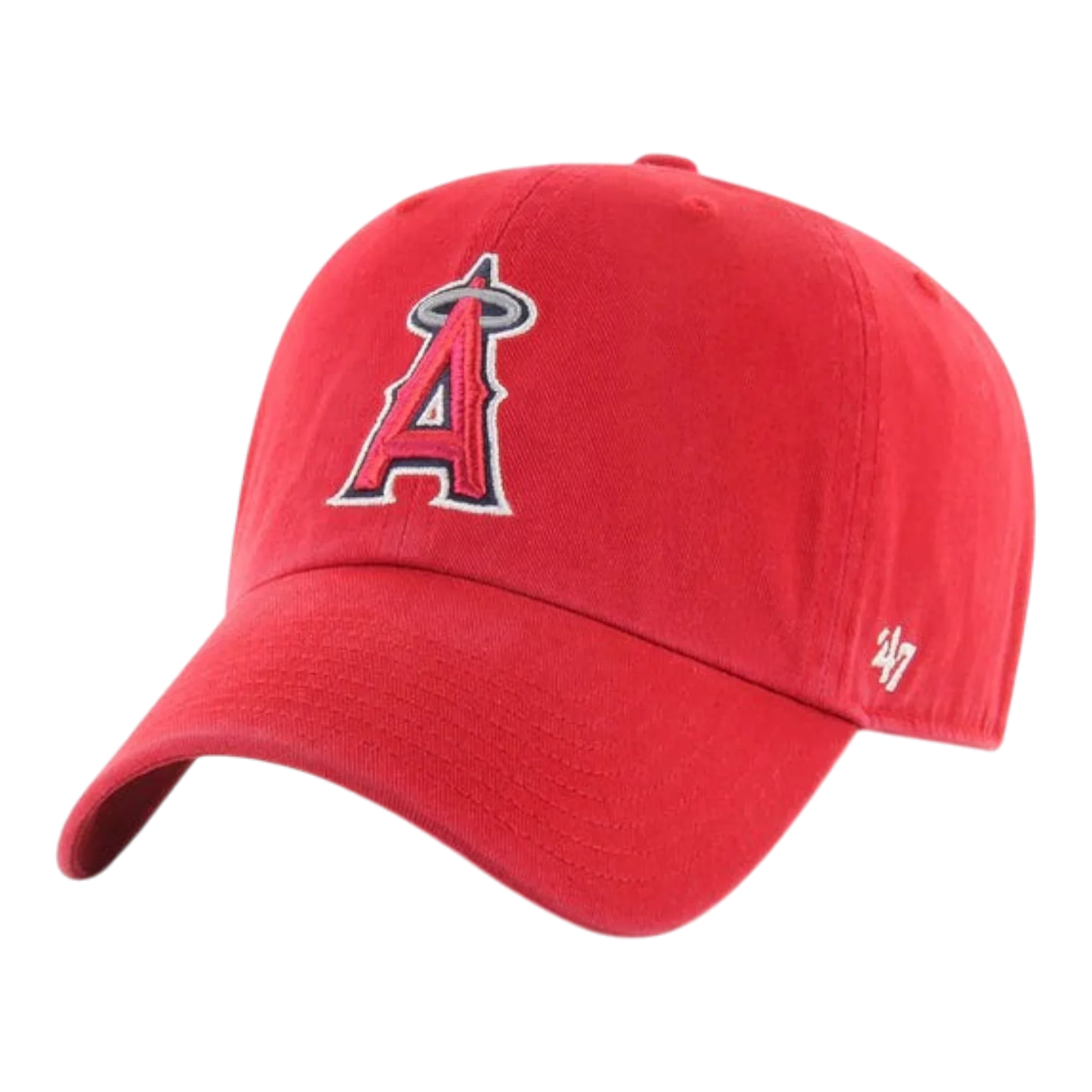 47 Brand Clean Up Los Angeles Angels Strapback Hat — Red Adjustable Cap