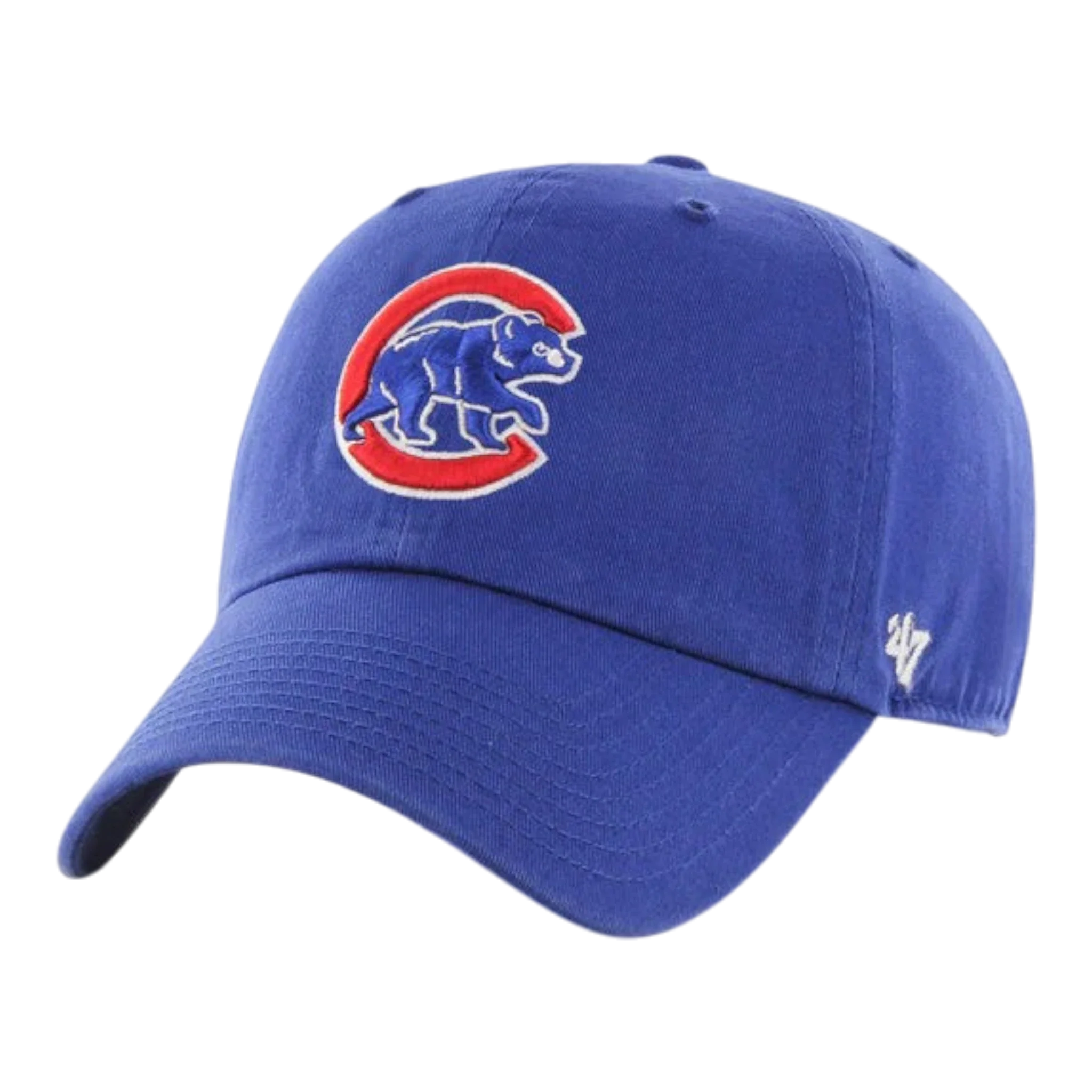 47 Brand Clean Up Chicago Cubs Strapback Hat β Royal Blue Adjustable Cap