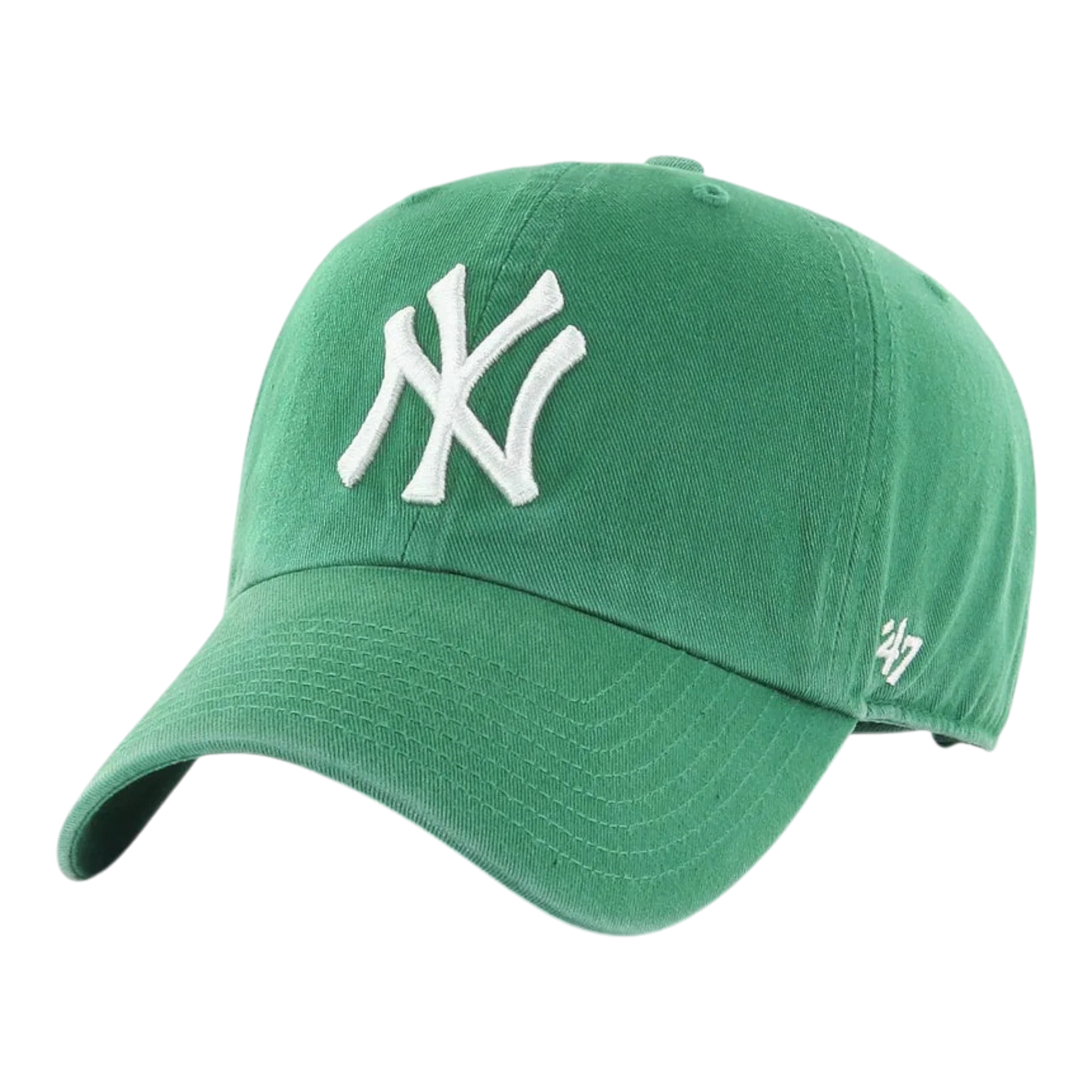 47 Brand Clean Up New York Yankees Strapback Hat — Kelly Green Adjustable Cap