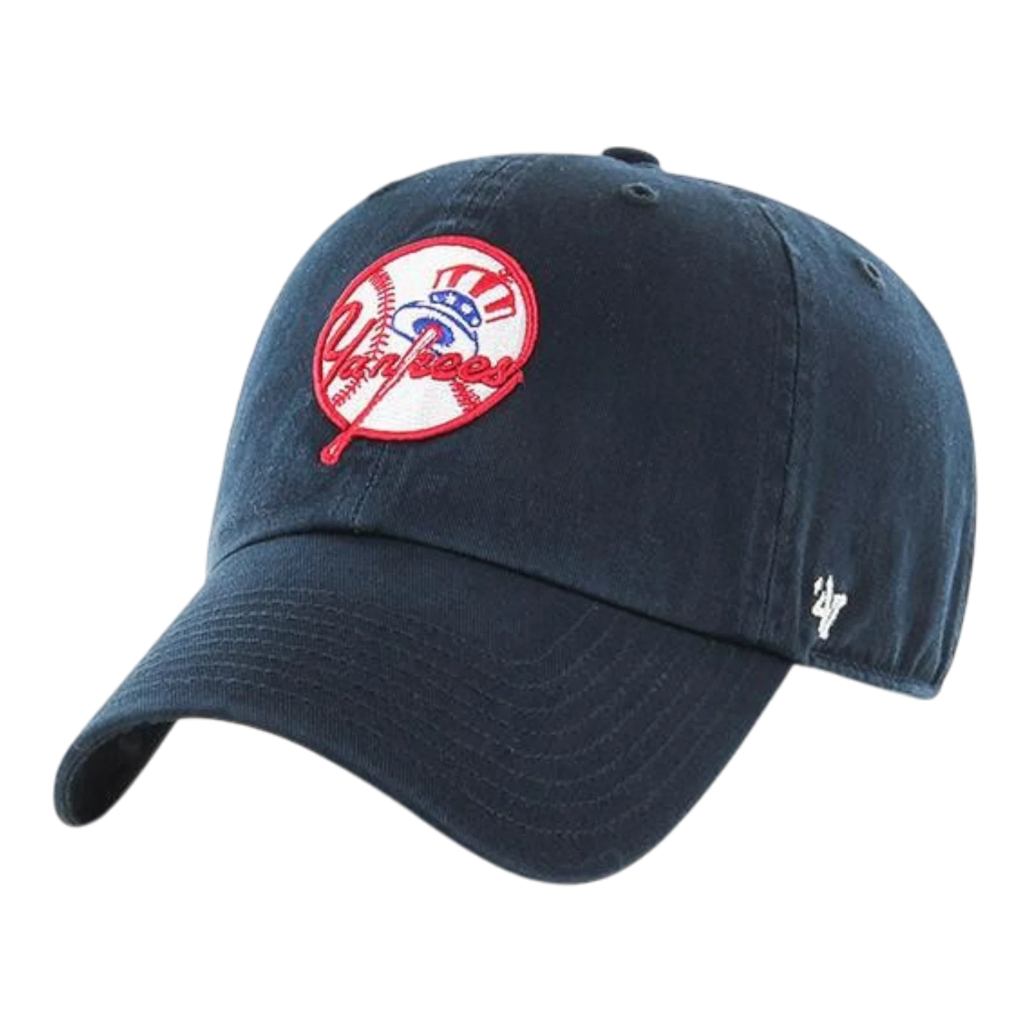 47 Brand Clean Up New York Yankees Strapback Hat — Navy Adjustable Cap