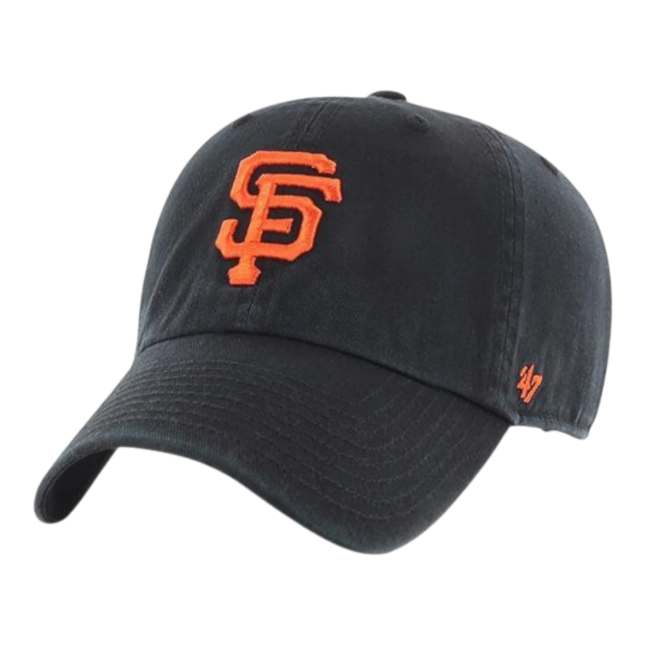 47 Brand Clean Up San Francisco Giants Strapback Hat — Black Adjustable Cap