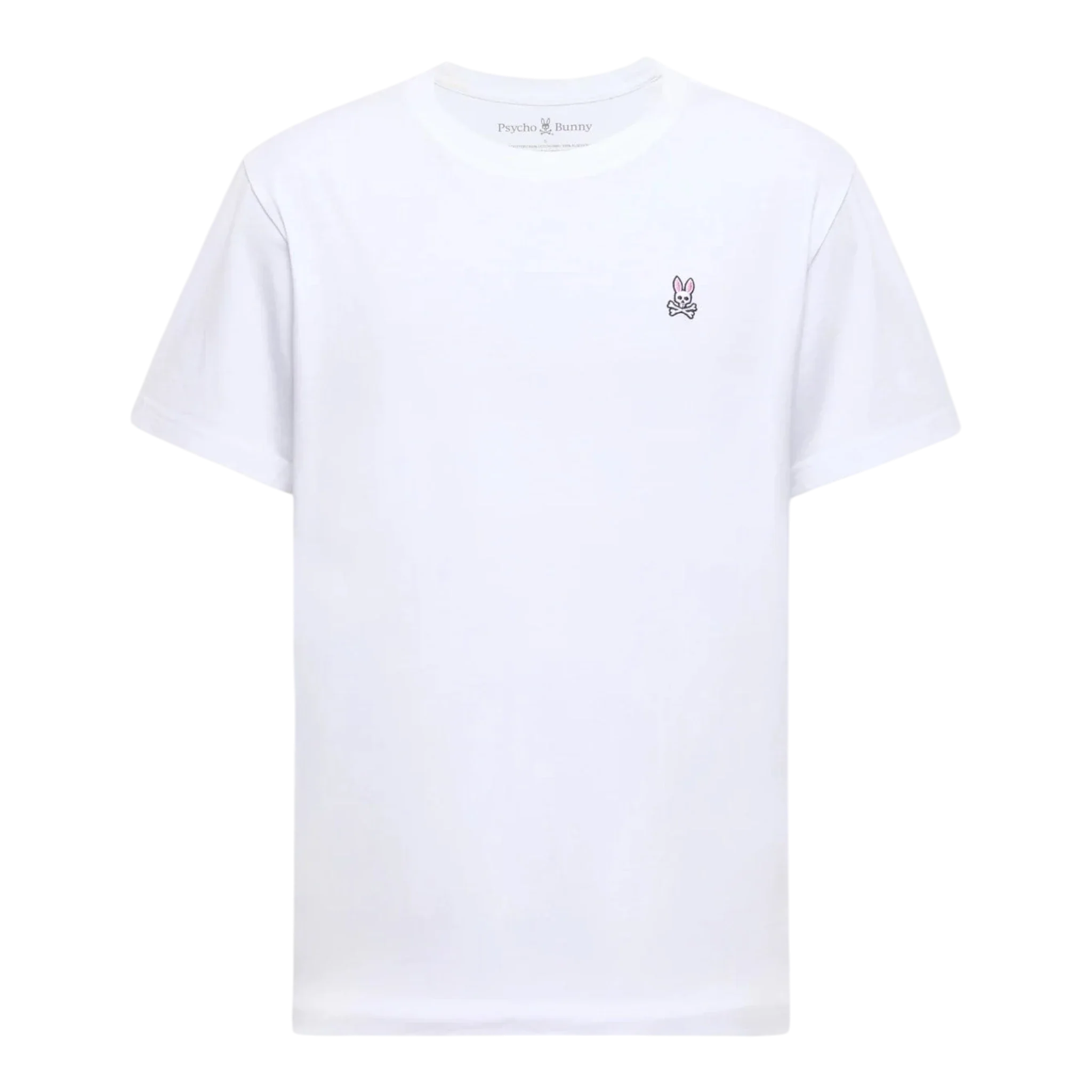 Psycho Bunny Classic Crew Neck Men's Tee — White