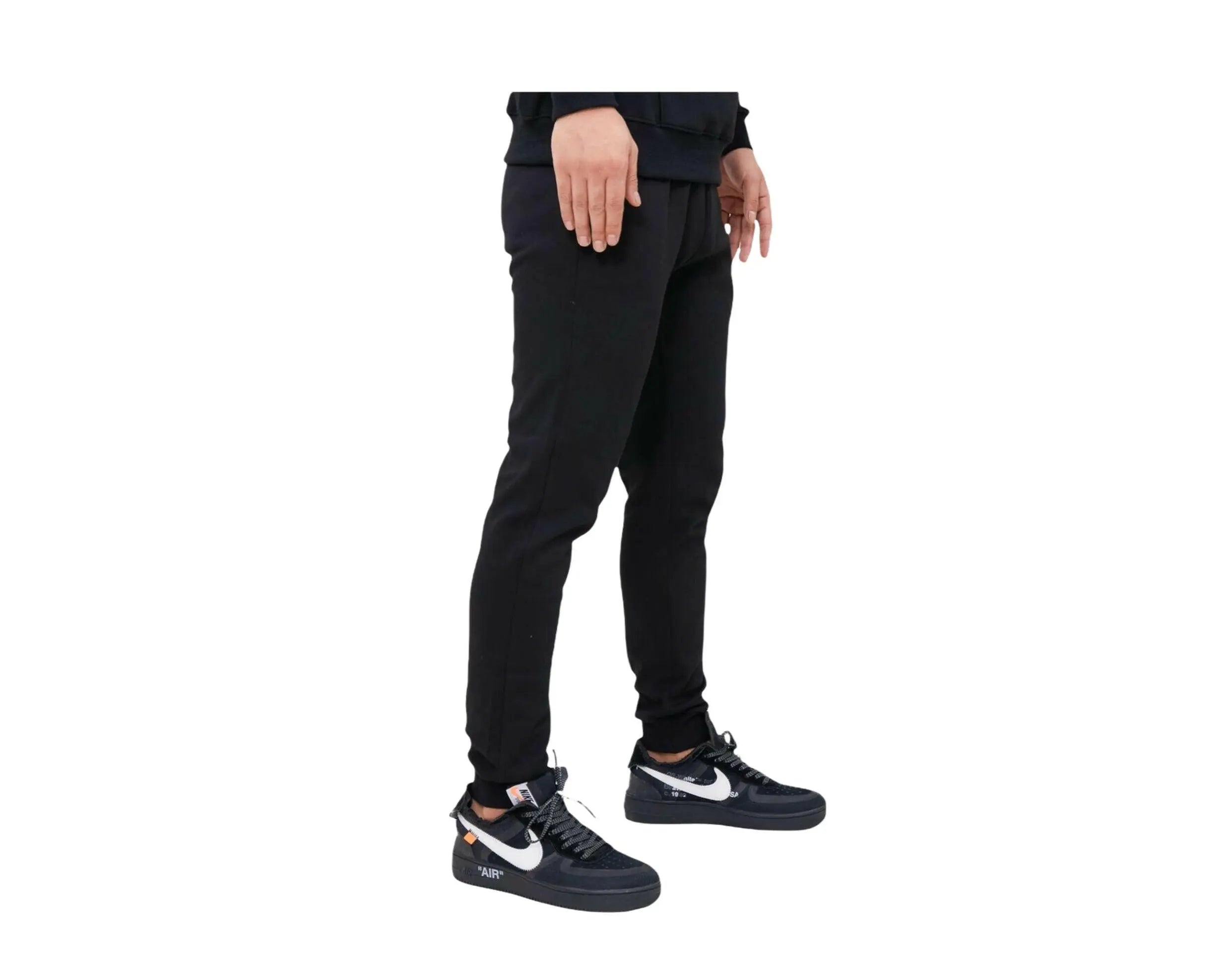 Pro Standard NBA Brooklyn Nets Stacked Logo Men's Sweatpants — Black