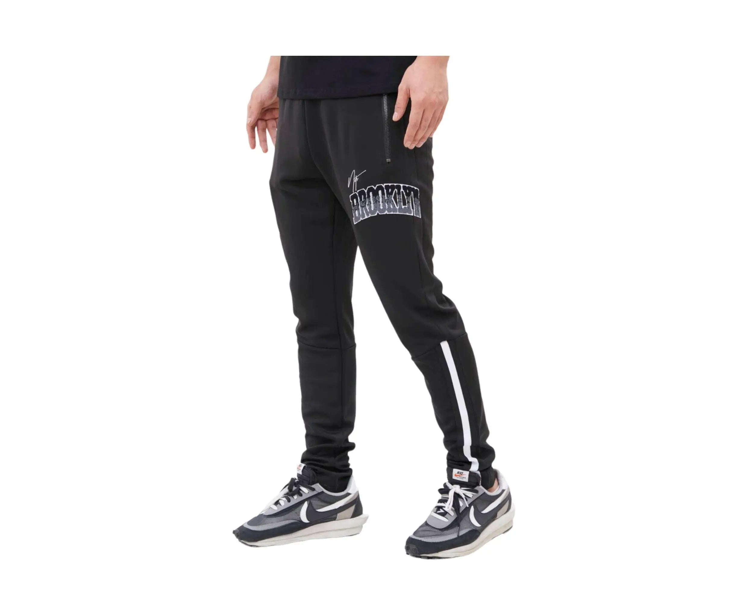 Pro Standard Brooklyn Nets Home Town Men's Track Pants — Black