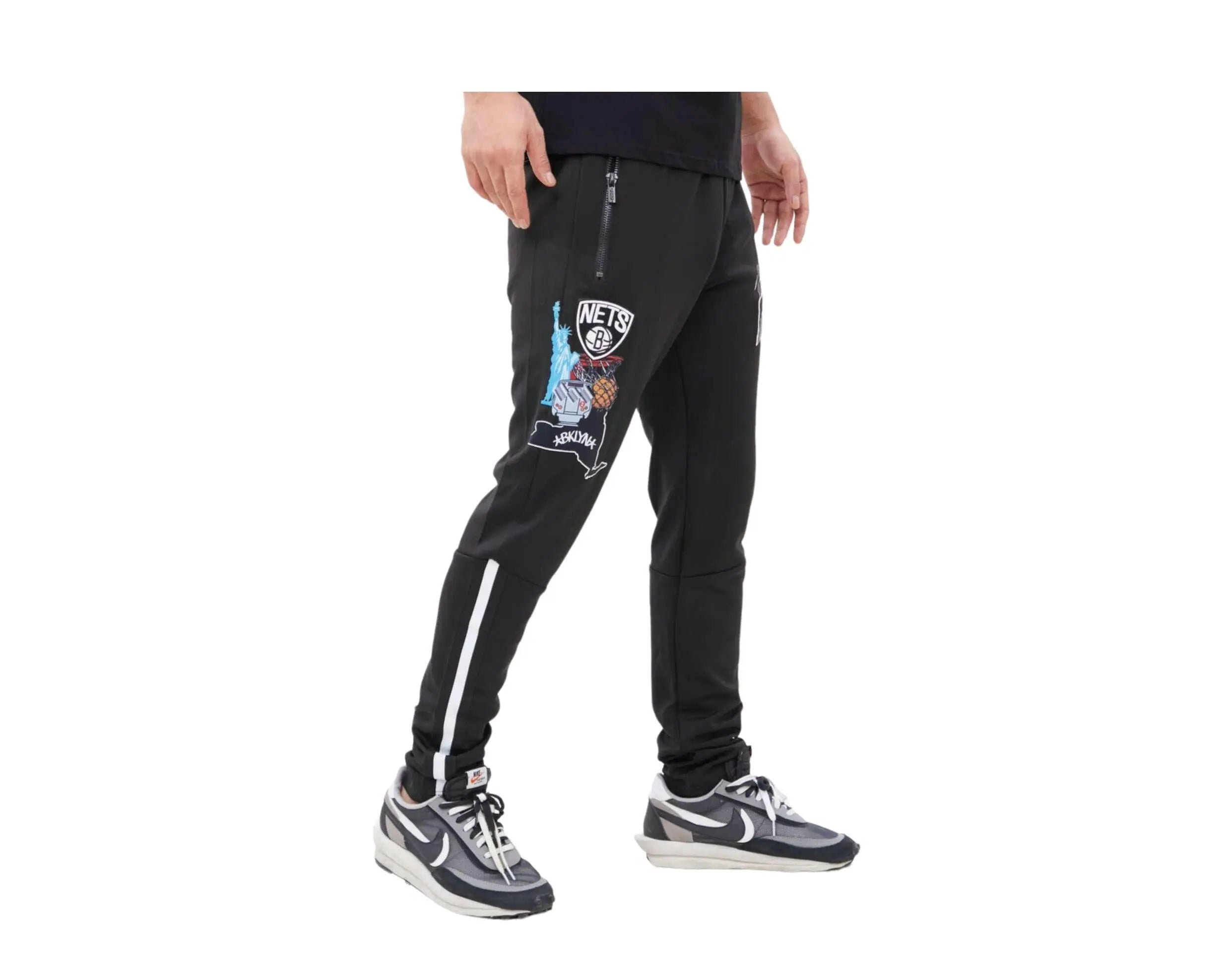 Pro Standard Brooklyn Nets Home Town Men's Track Pants — Black