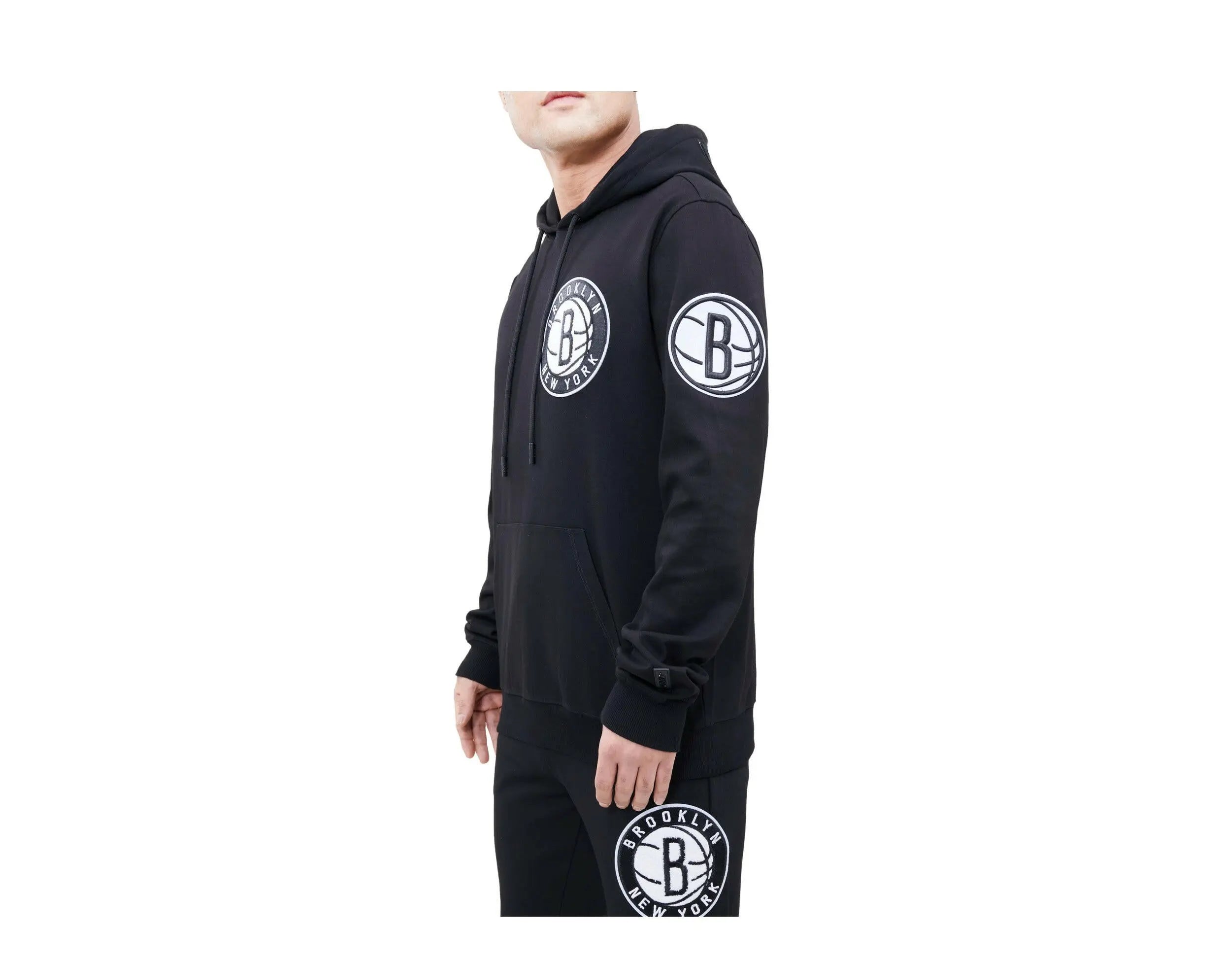 Pro Standard NBA Brooklyn Nets Logo Blended Men's Hoodie — Black
