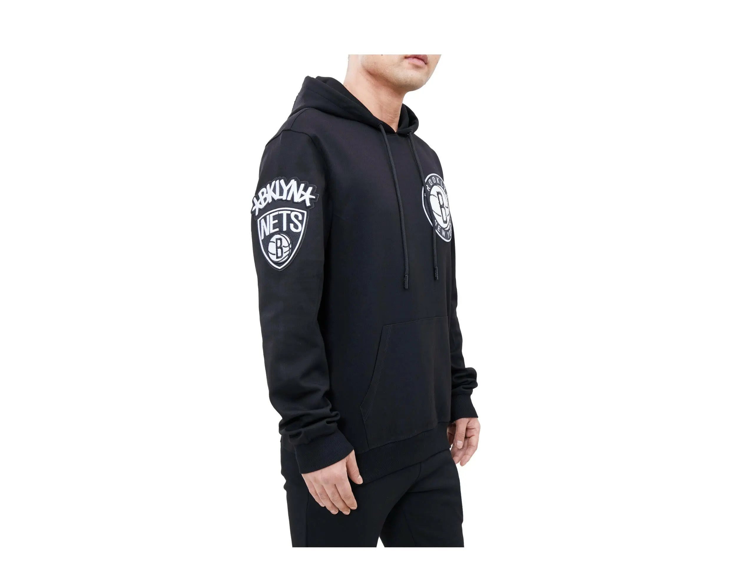 Pro Standard NBA Brooklyn Nets Logo Blended Men's Hoodie — Black