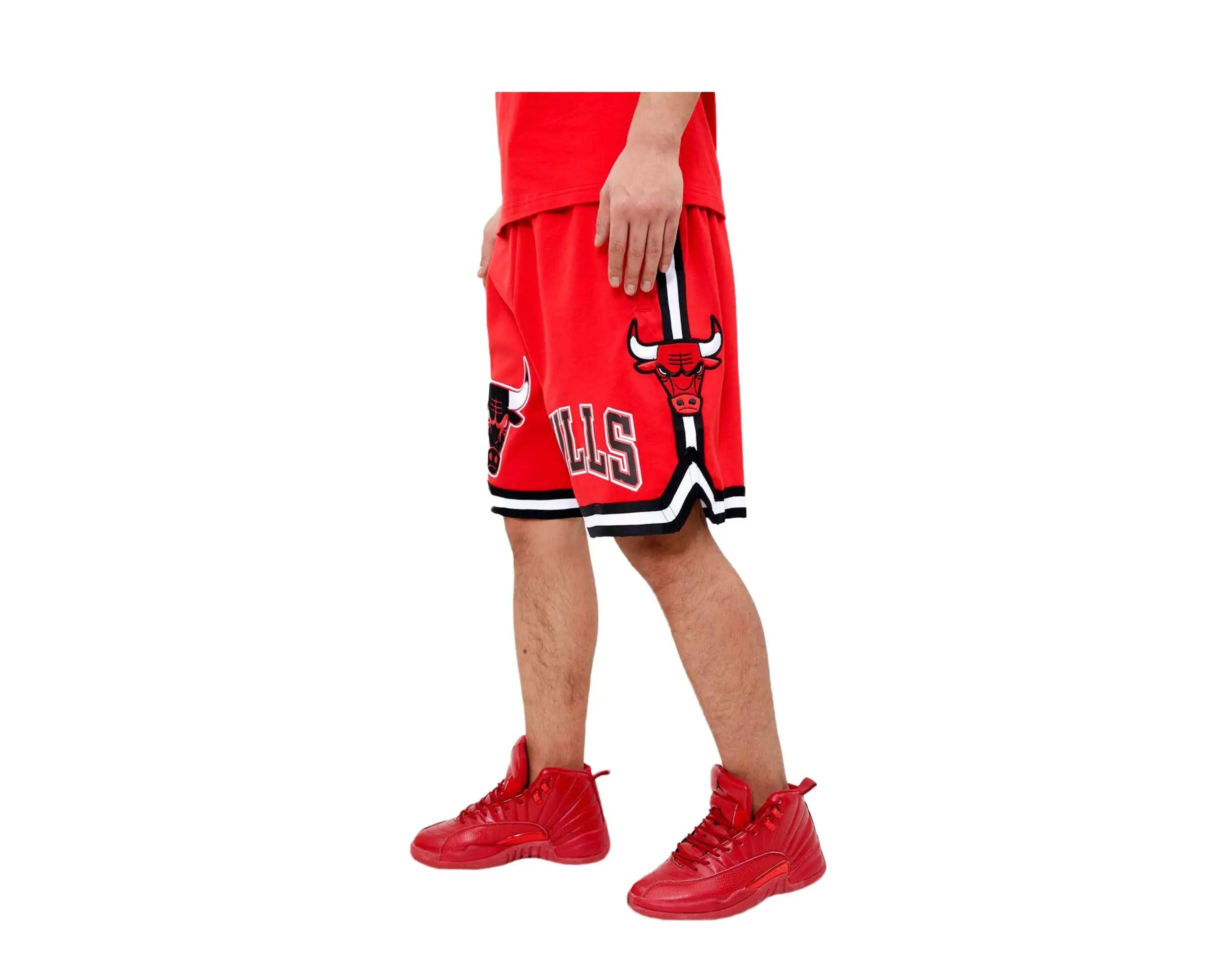 Pro Standard Chicago Bulls Classic Chenille Men's Shorts — Red