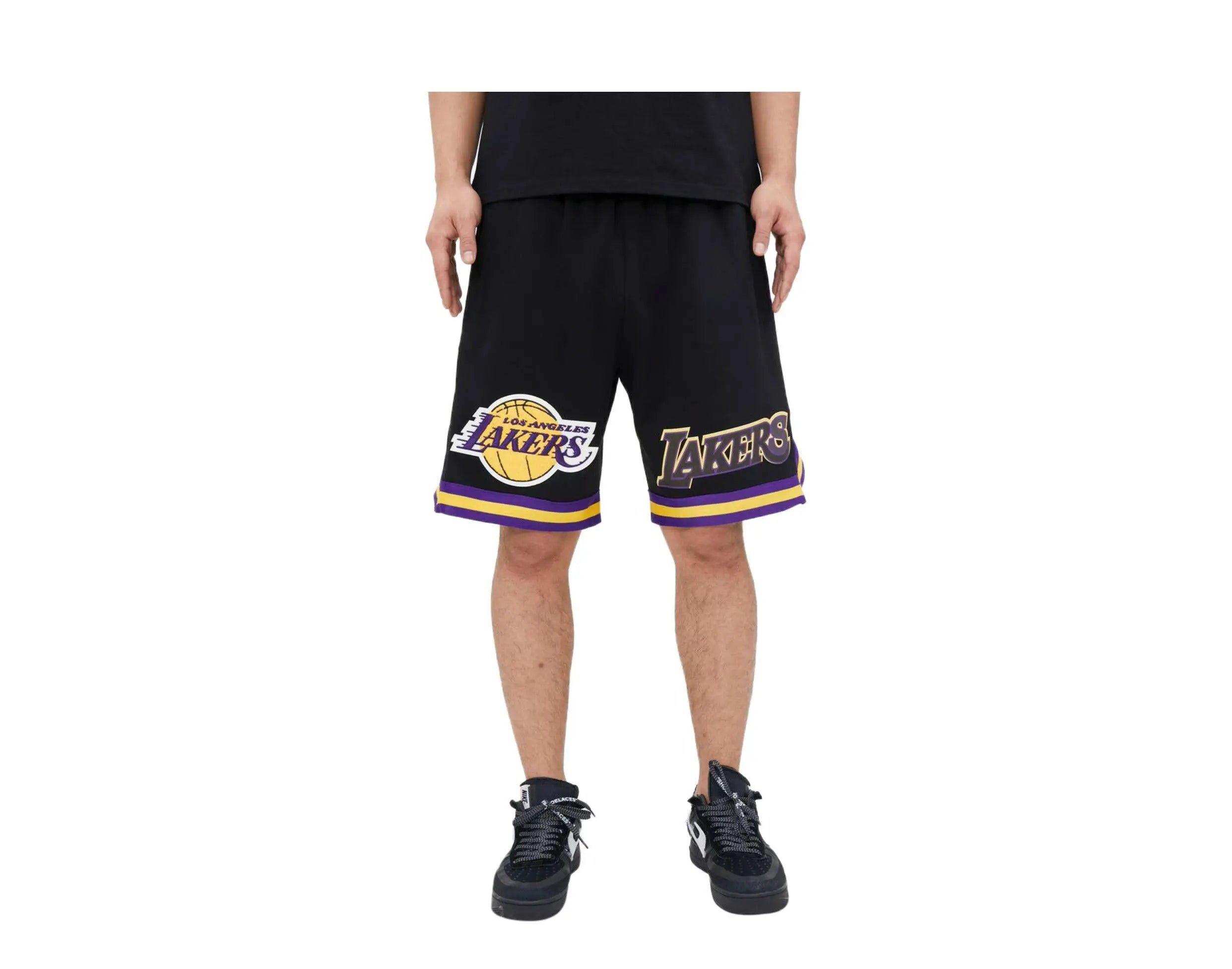 Pro Standard Los Angeles Lakers Classic Chenille Men's Shorts — Black
