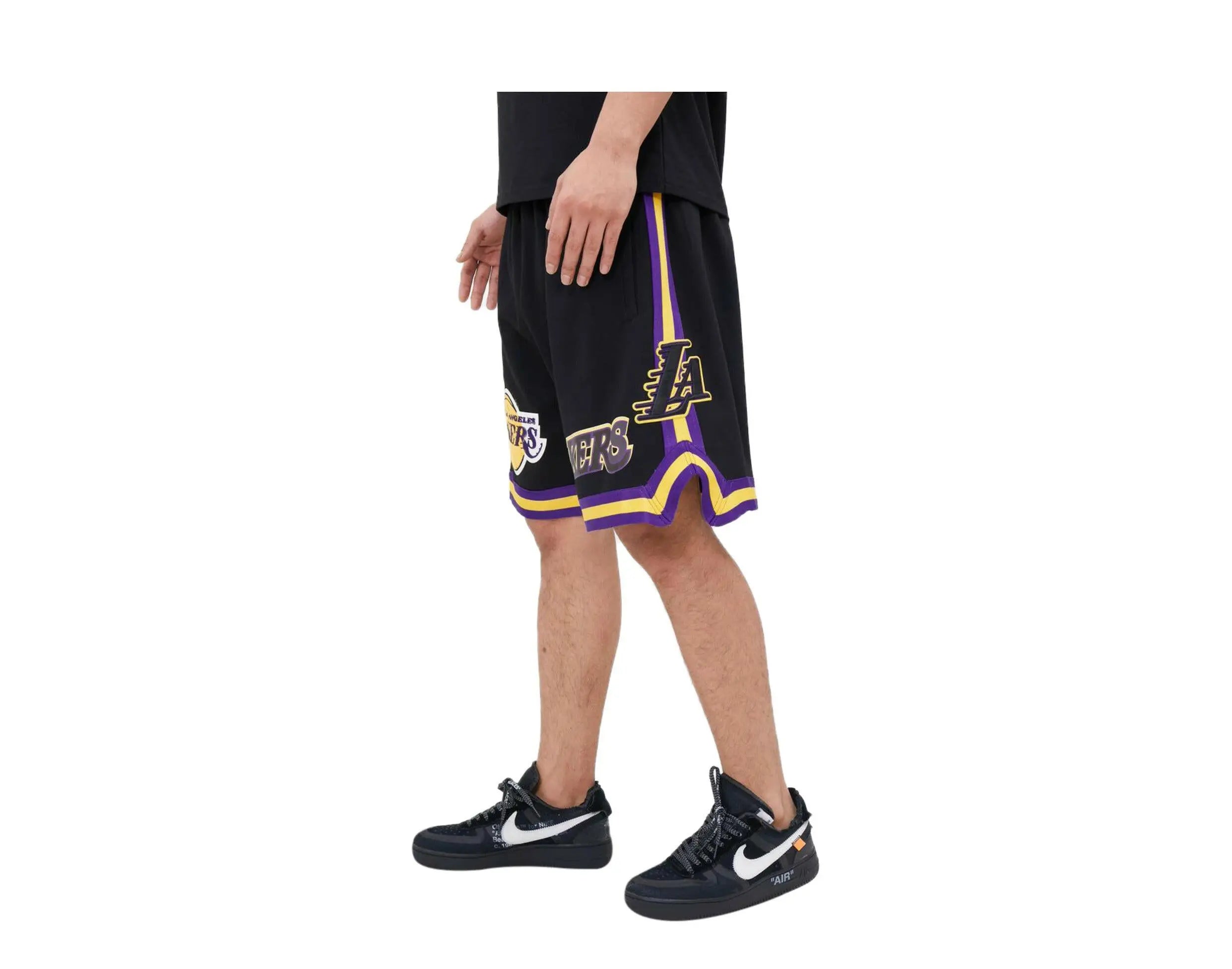 Pro Standard Los Angeles Lakers Classic Chenille Men's Shorts — Black