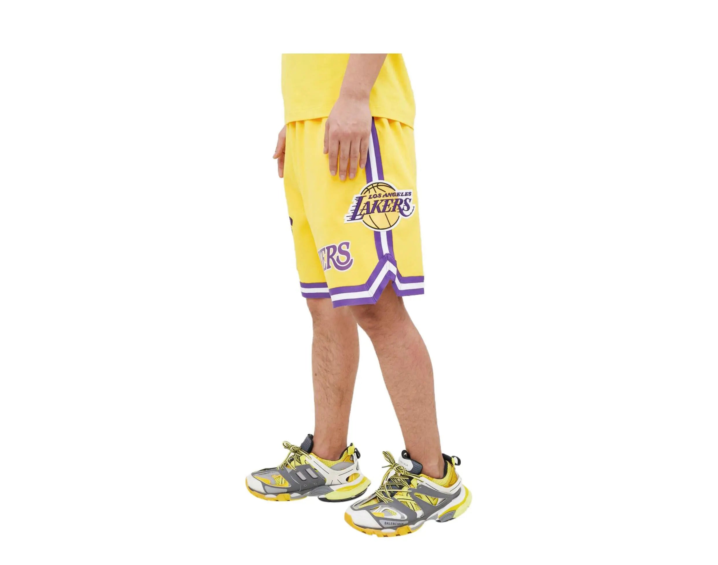 Pro Standard Los Angeles Lakers Lebron James Pro Team Men's Shorts — Yellow