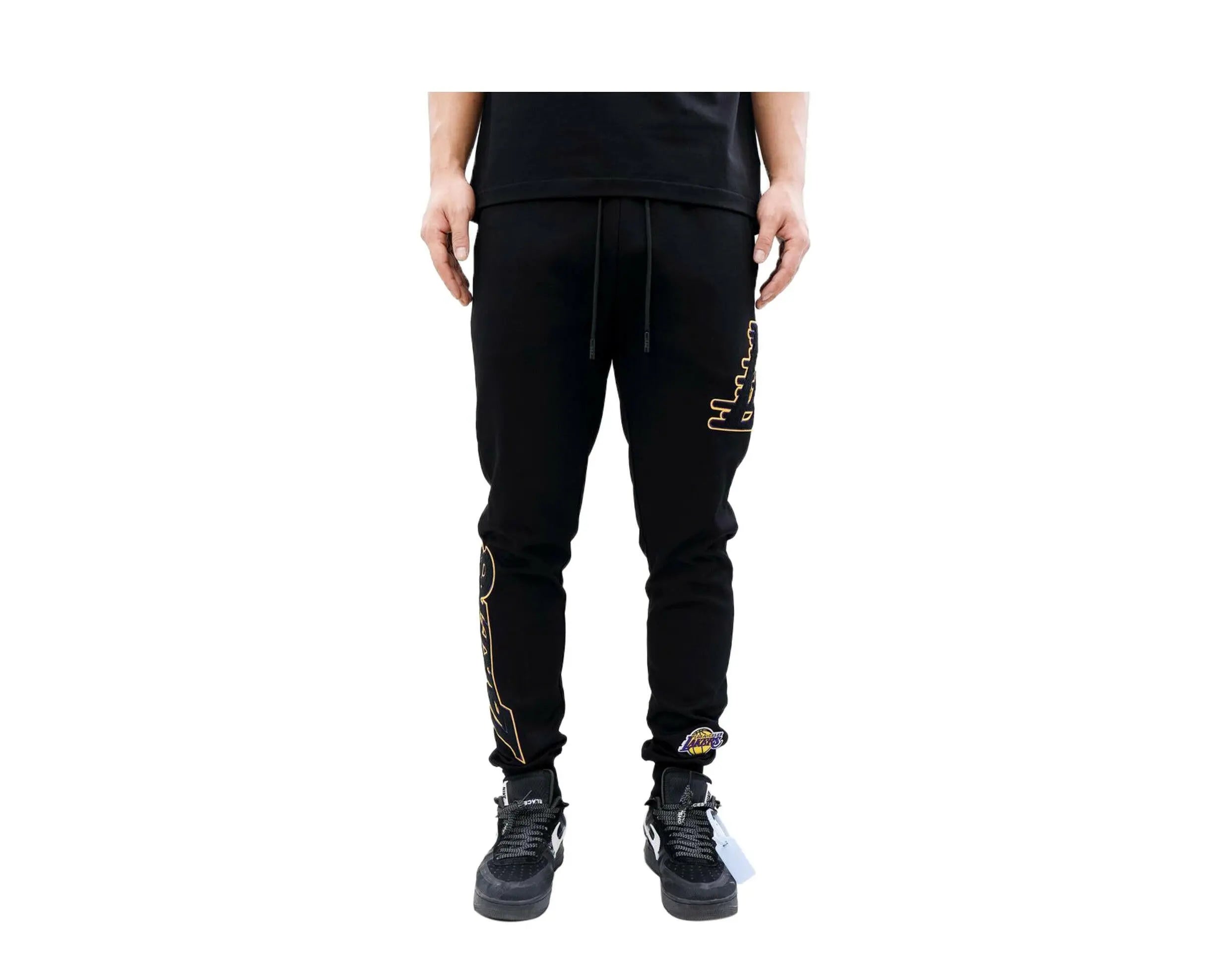 Pro Standard NBA Los Angeles Lakers Blended Men's Jogger Pants — Black