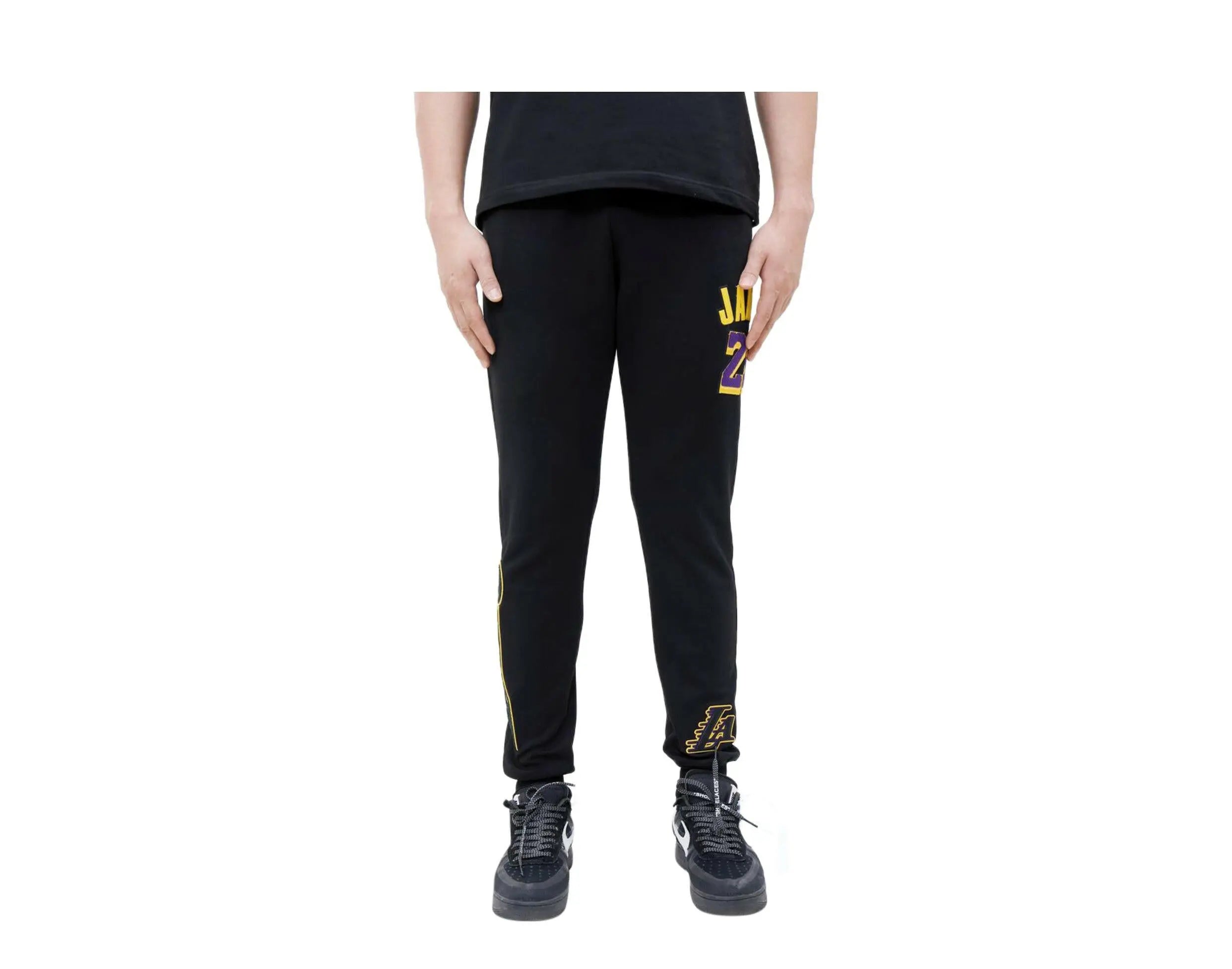 Pro Standard Los Angeles Lakers Lebron James Pro Team Men's Jogger Pants — Black