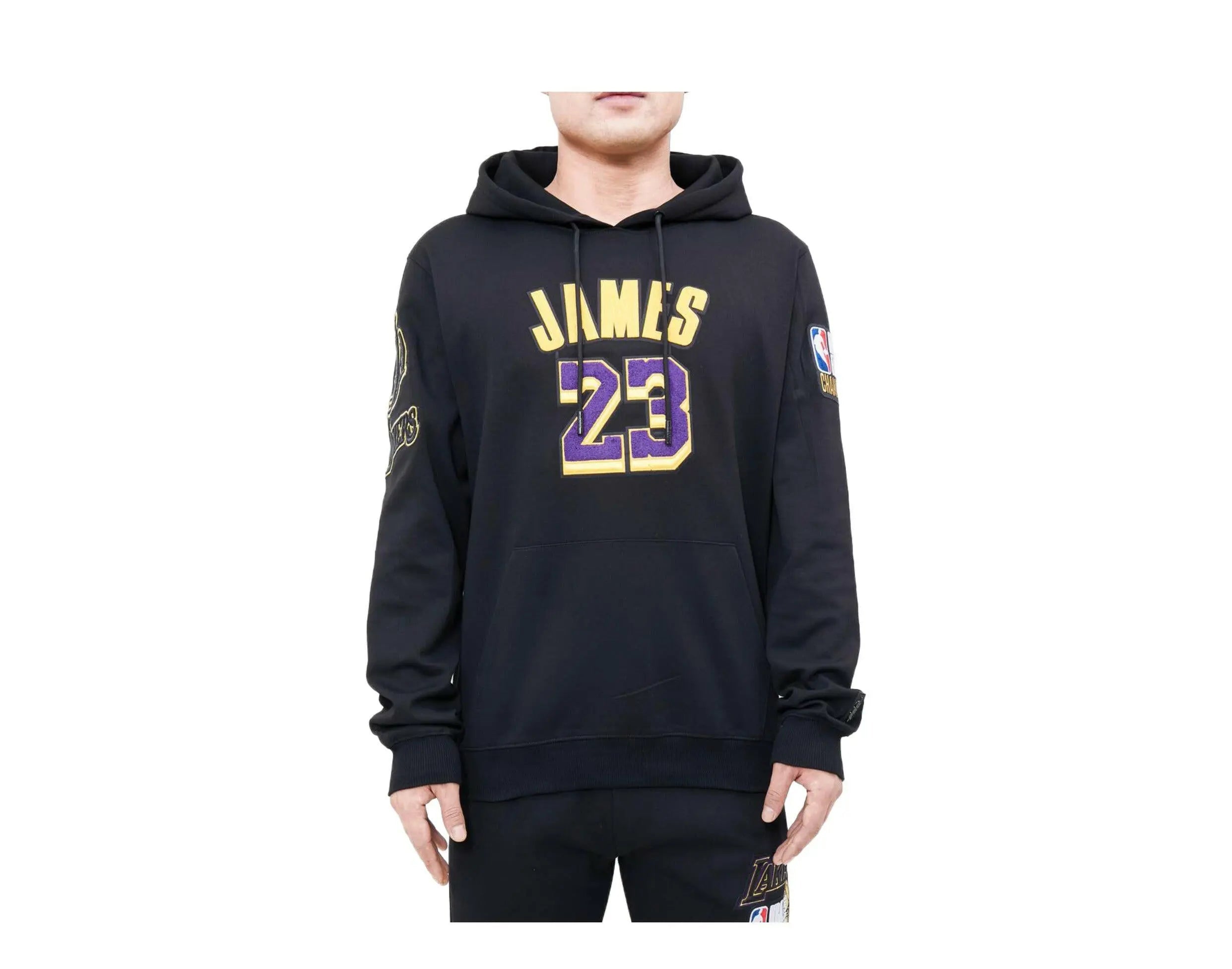 Pro Standard Los Angeles Lakers Lebron James Pro Team Men's Hoodie — Black