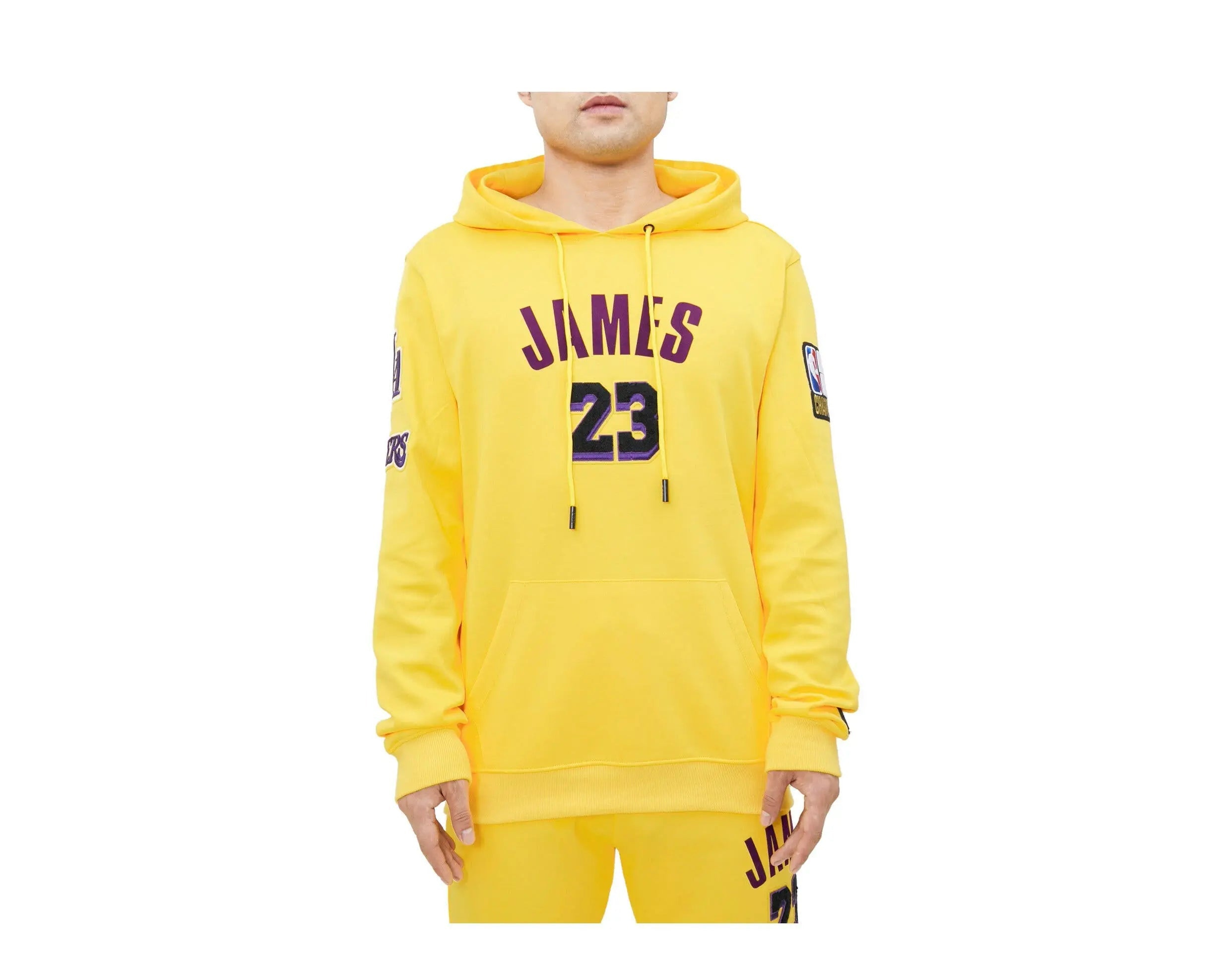 Pro Standard Los Angeles Lakers Lebron James Pro Team Men's Hoodie — Yellow