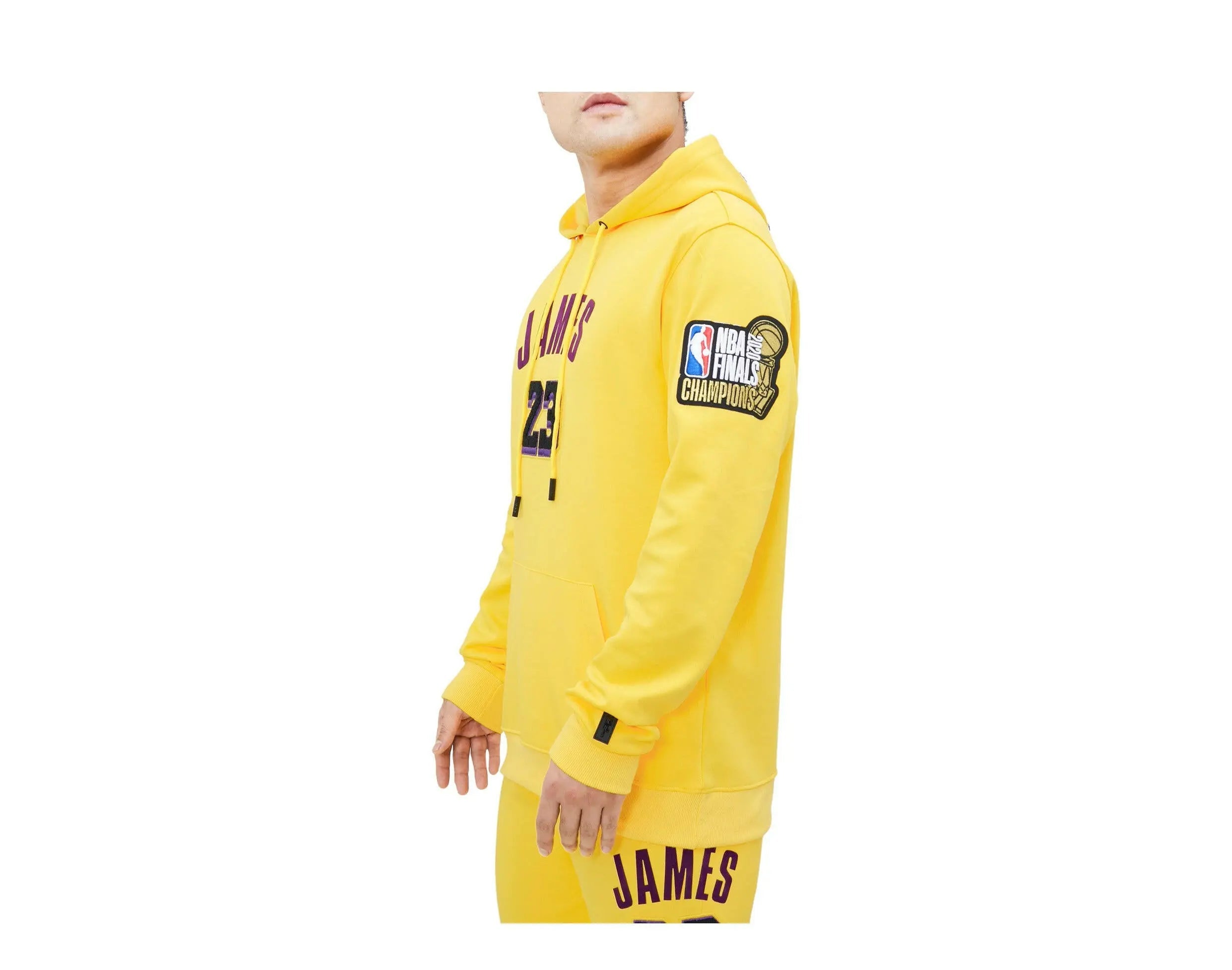 Pro Standard Los Angeles Lakers Lebron James Pro Team Men's Hoodie — Yellow