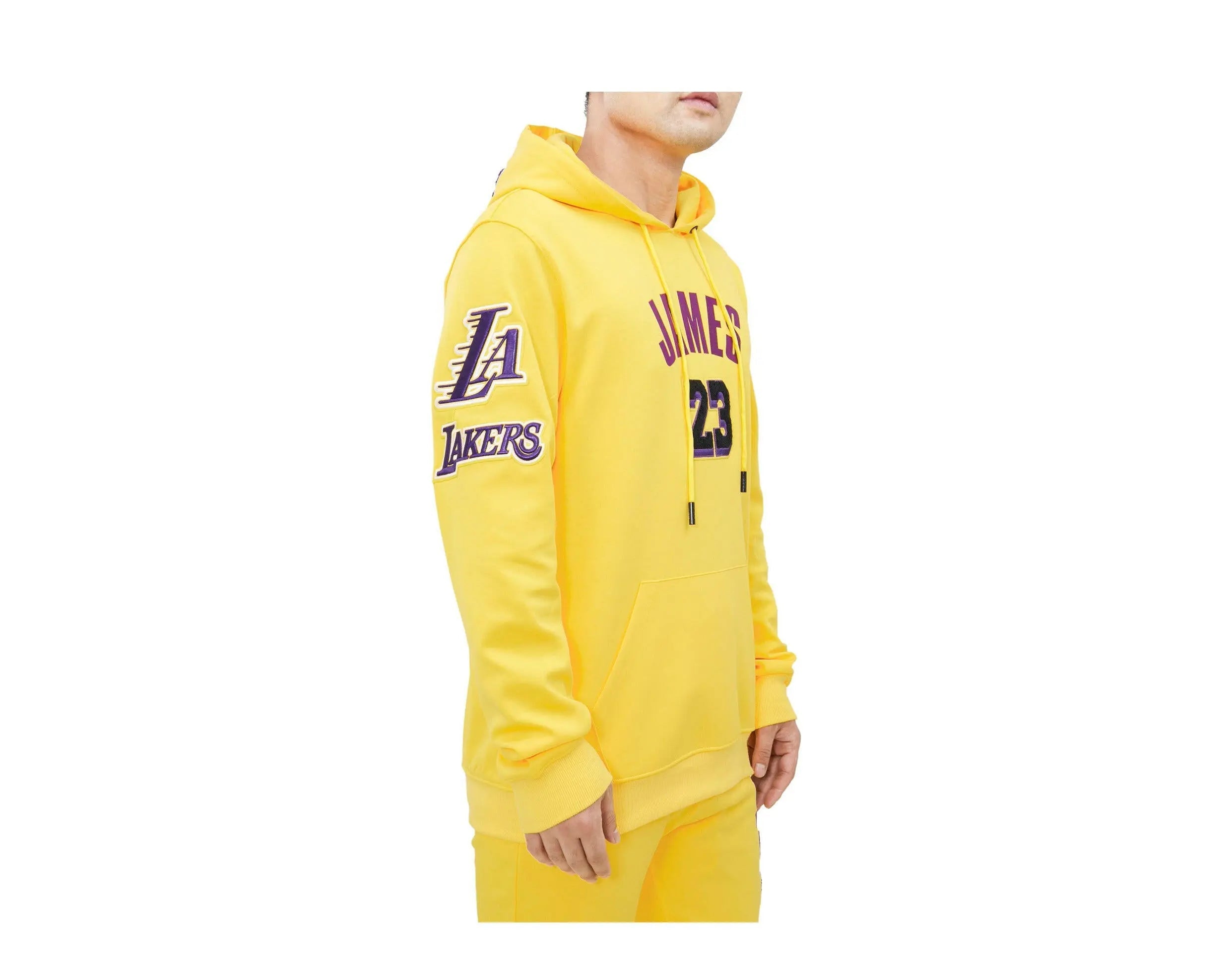 Pro Standard Los Angeles Lakers Lebron James Pro Team Men's Hoodie — Yellow