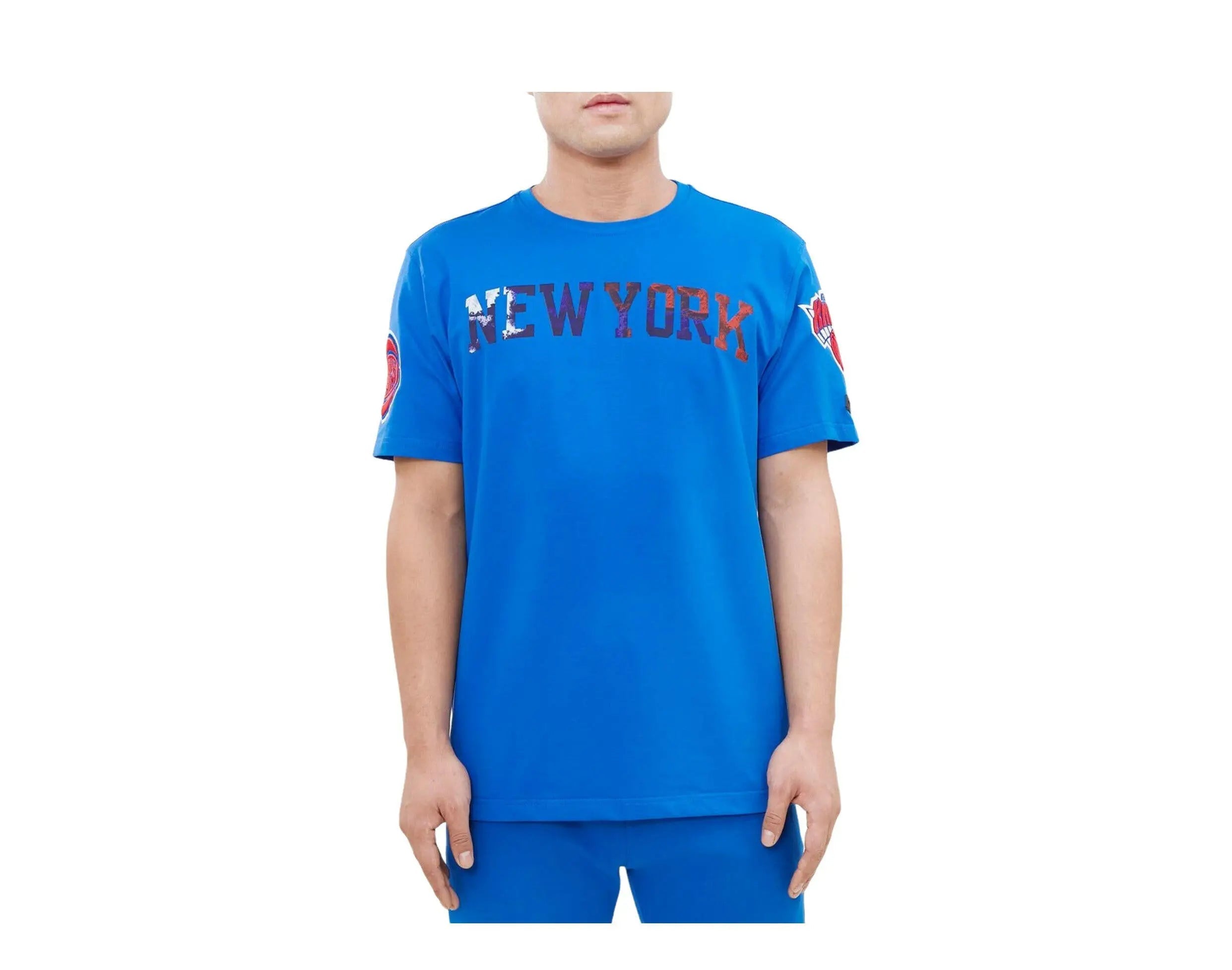 Pro Standard New York Knicks Pro Team Men's T-Shirt — Blue/Dip Dye