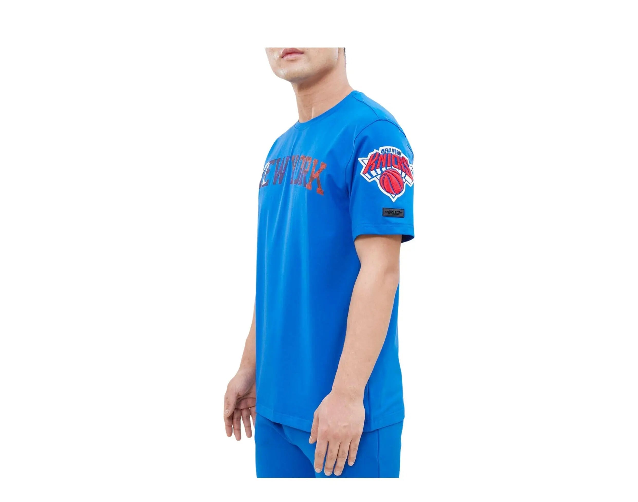 Pro Standard New York Knicks Pro Team Men's T-Shirt — Blue/Dip Dye
